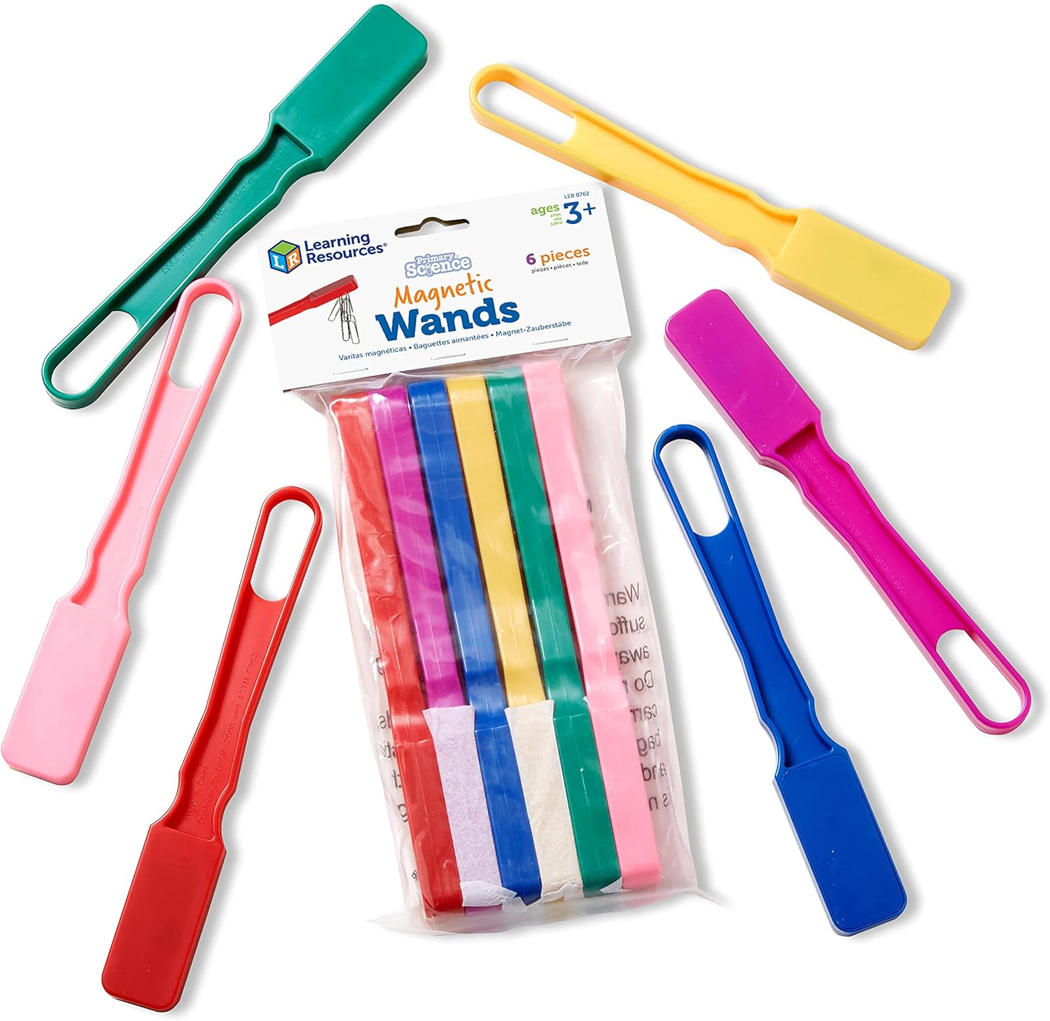 Learning Resources Magnetic Wands Set of 6 - STEM Learning Toy for Early Exploration