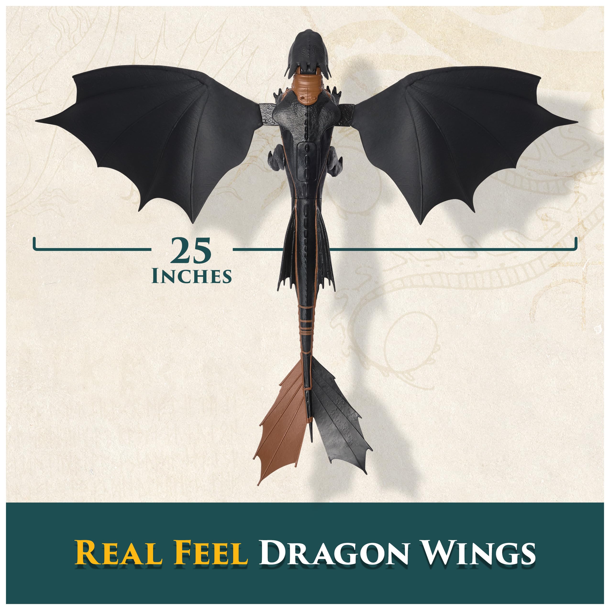 Dreamworks Dragons Ultimate Plasma Blast Toothless - Light-Up Action Figure for Kids 4+ 5