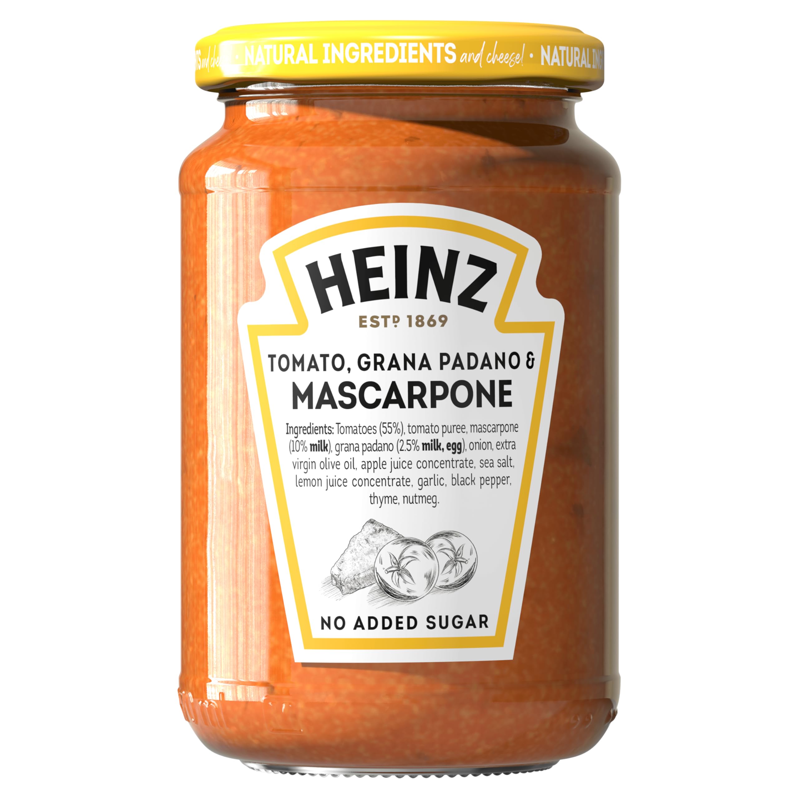 Heinz Tomato, Mascarpone & Grana Padano Pasta Sauce 350g