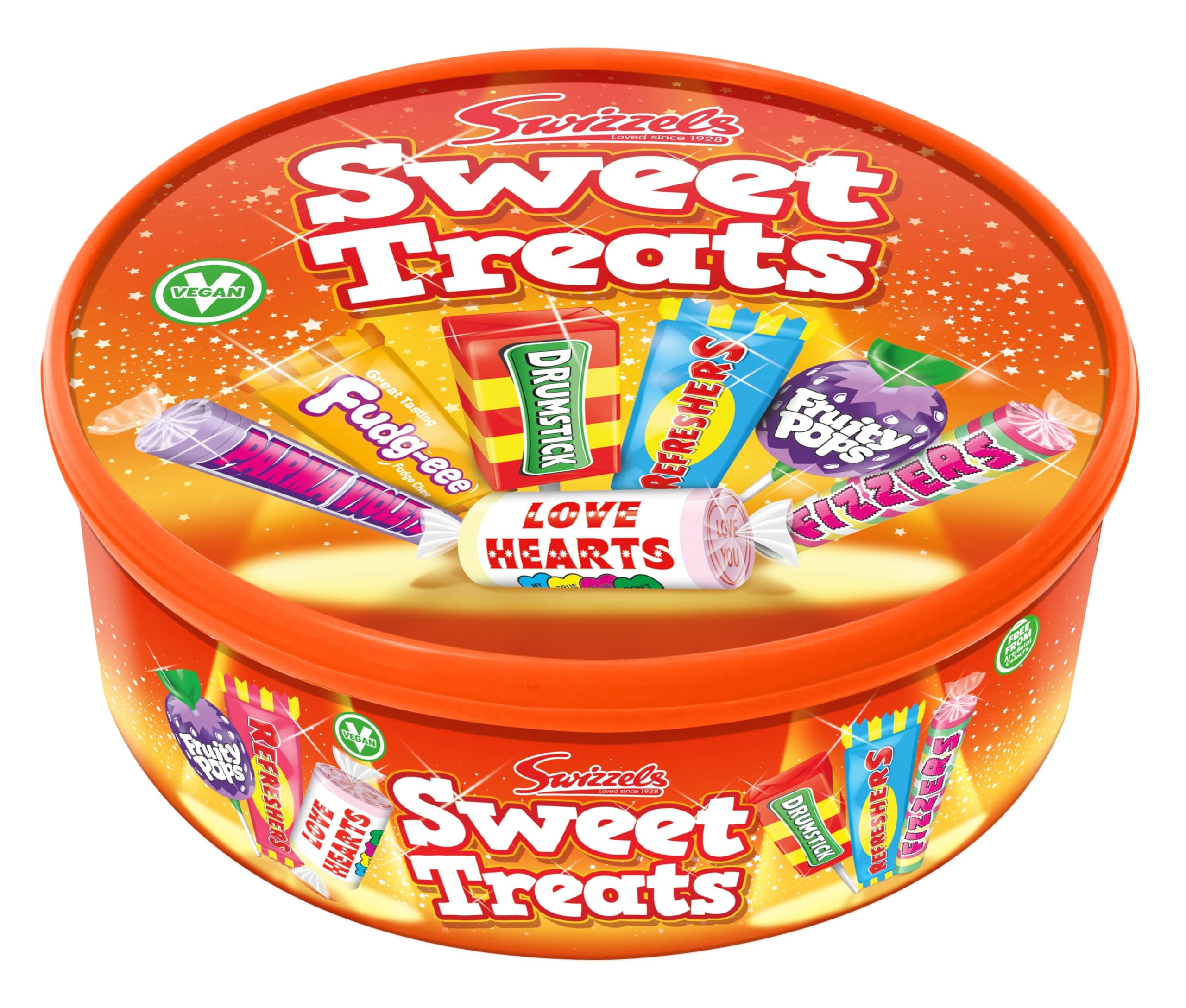 Swizzels Sweet Treats Tub 600g - Assorted Chewy and Fizzy Sweets