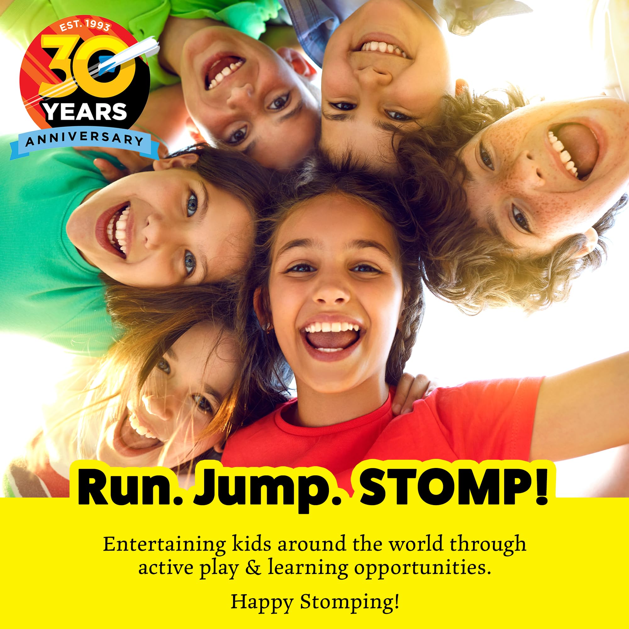 Stomp Rocket Jr. Glow Refill Pack - 3 Foam Rockets for Outdoor Active Play - Ages 3+ 4