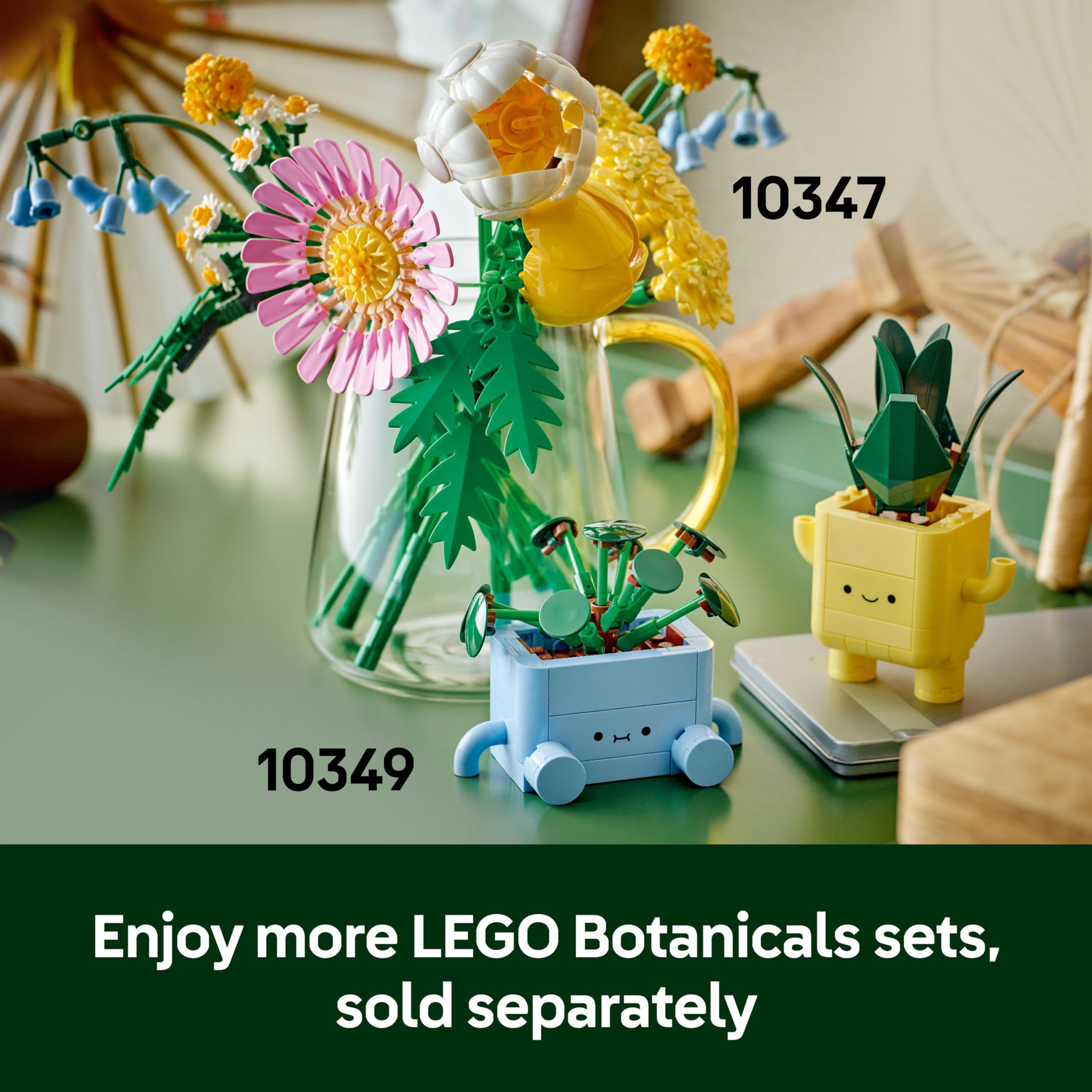 LEGO Botanicals Happy Plants Building Set - 217-Piece Craft Kit for Kids 9+ 8