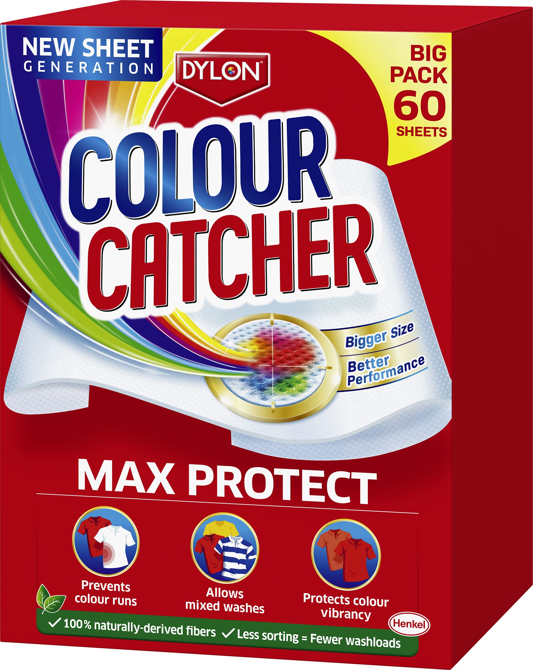 Dylon Colour Catcher Max Protect Laundry Sheets - Prevents Colour Run & Mixed Wash Protection
