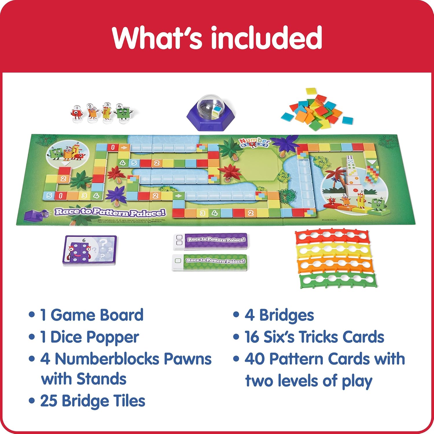 Learning Resources Numberblocks Race to Pattern Palace Board Game 7