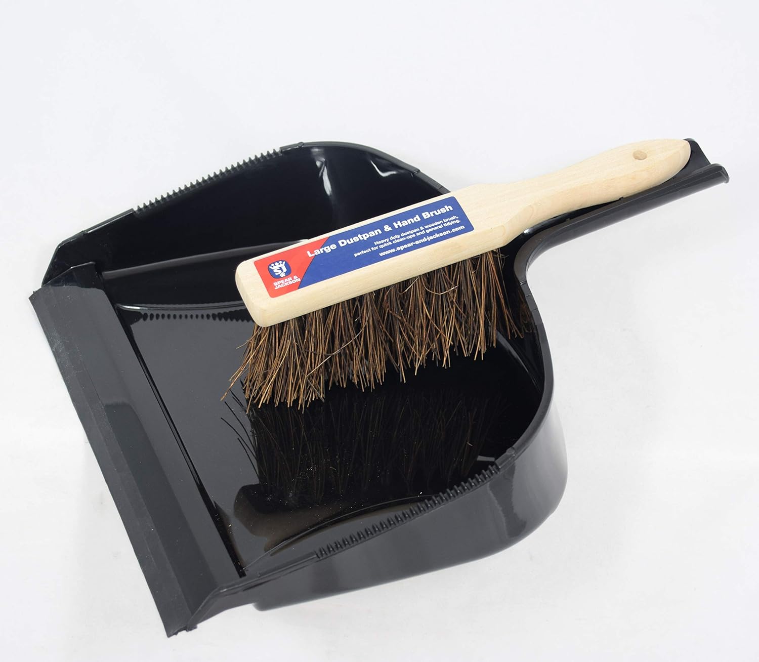 Spear & Jackson Dustpan and Hand Brush Set - Black 3