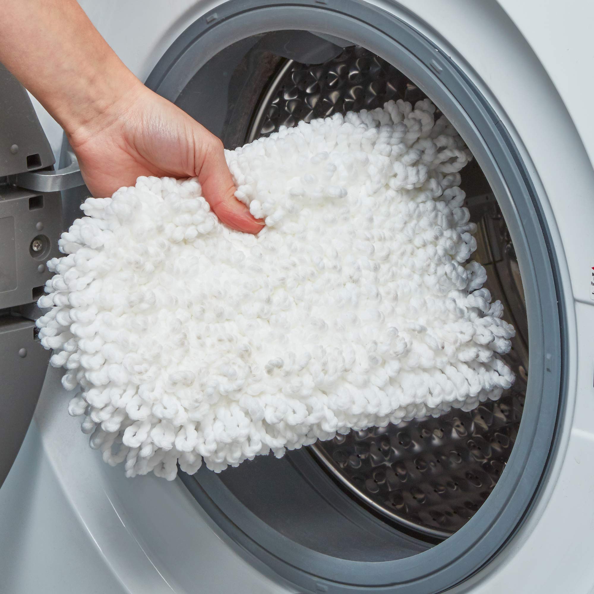 Spontex Extraflacher Mopp mit 2 Mikrofaserköpfen | Nass- und Trockenanwendung | 360° drehbarer Kopf | Verstellbarer Griff 3