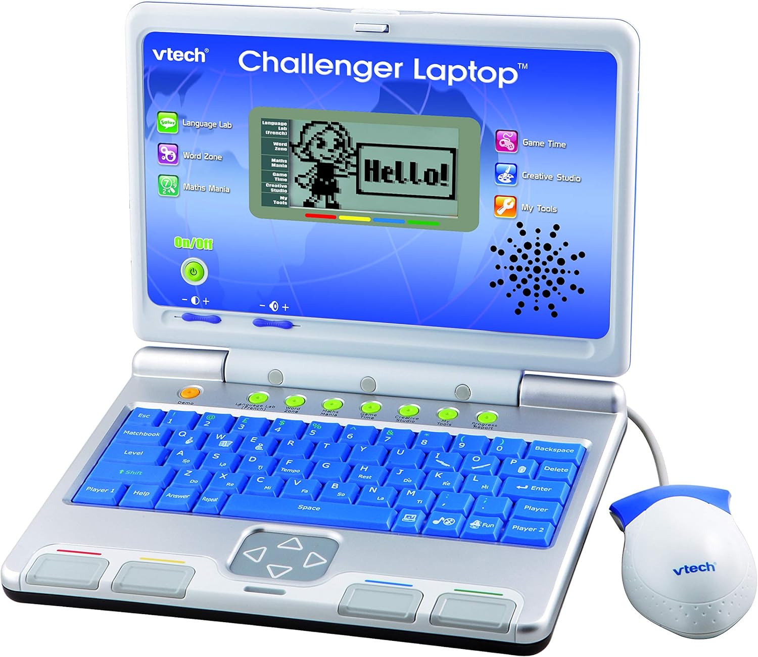 VTech Challenger Laptop - Educational Kids Laptop with 40 Learning Games, 2-Player Mode, QWERTY Keyboard, Ages 3+