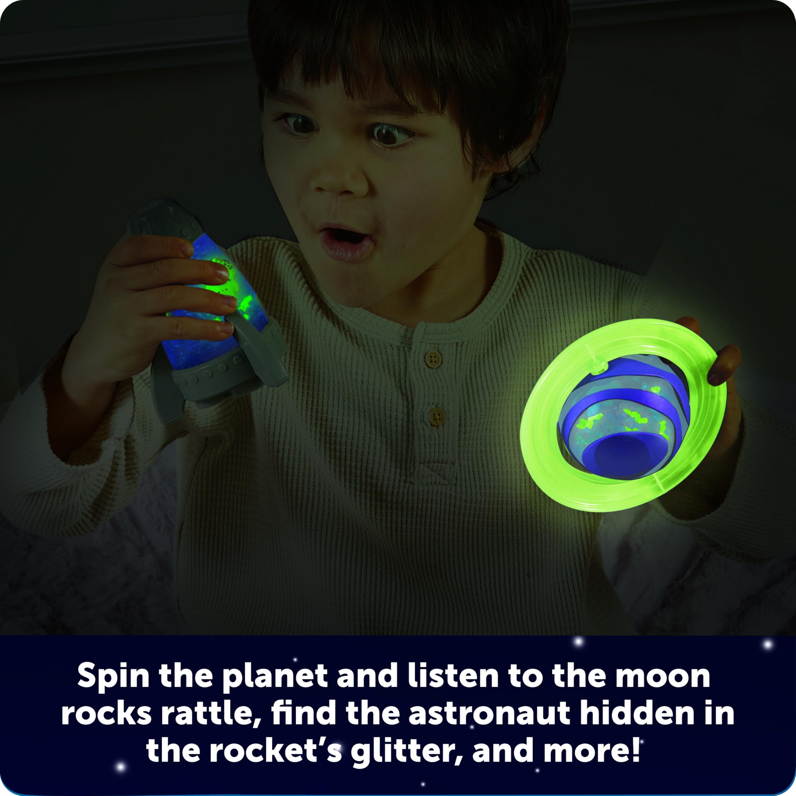 Learning Resources Soothing Space Sensory Fidget Set - Glow in the Dark Fidget Toys for Ages 3+ 5