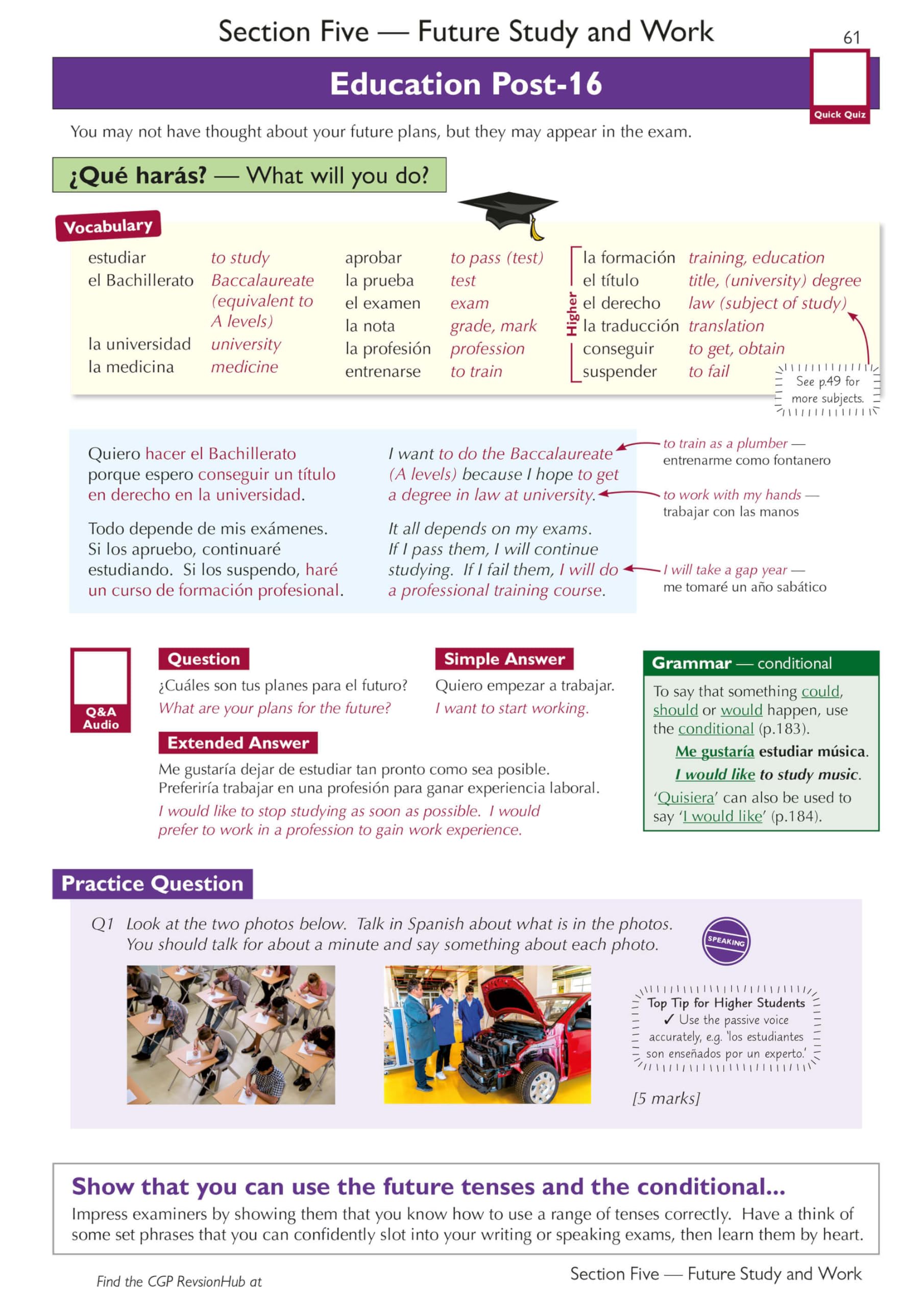CGP Books New GCSE Spanish AQA Complete Revision & Practice - Ages 14-16 | Paperback | 248 Pages
