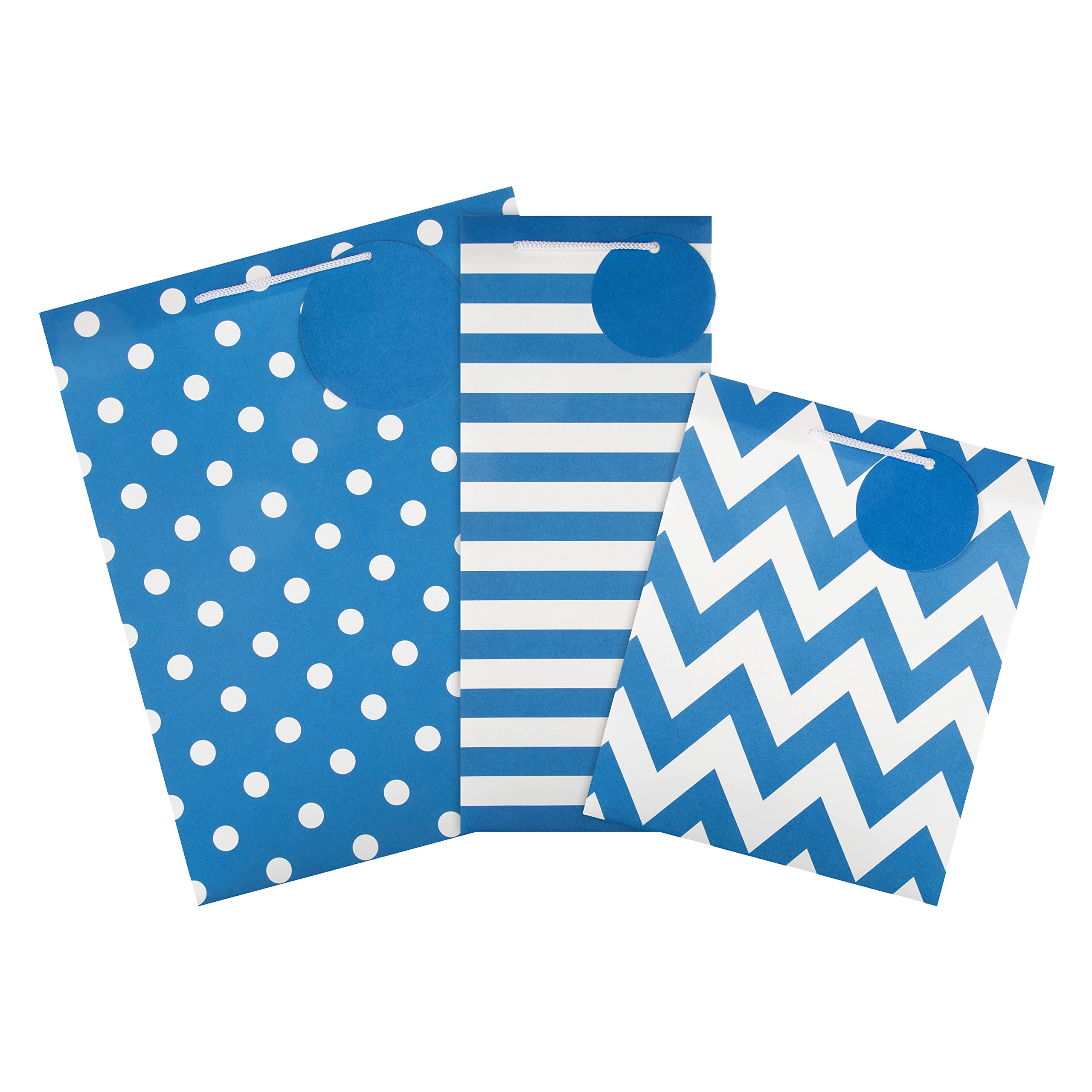 Hallmark Multi-Occasion Gift Bag Bundle - Pack of 3 Assorted Sizes with Tags 2
