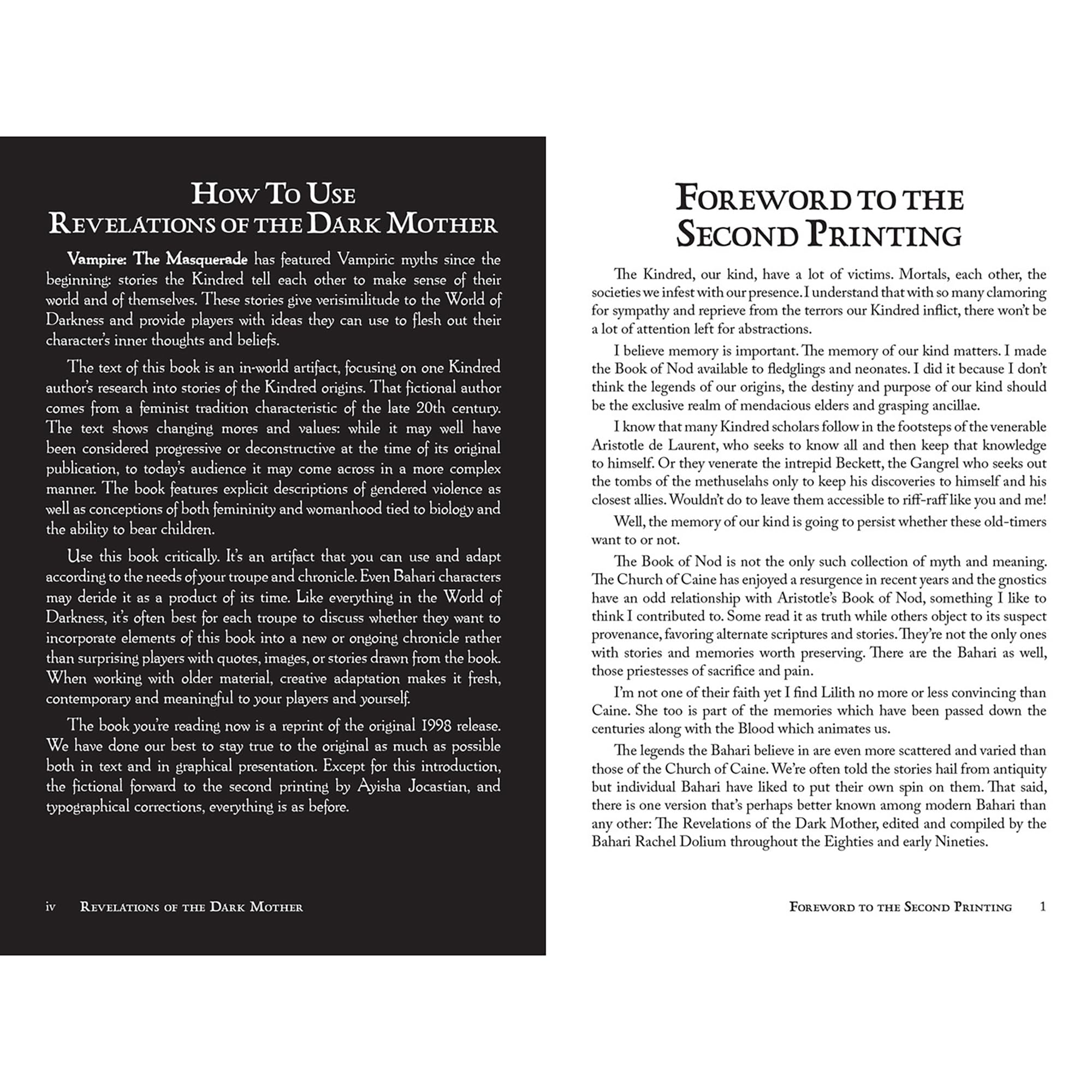 Renegade Vampire: The Masquerade RPG Revelations of the Dark Mother HC 7