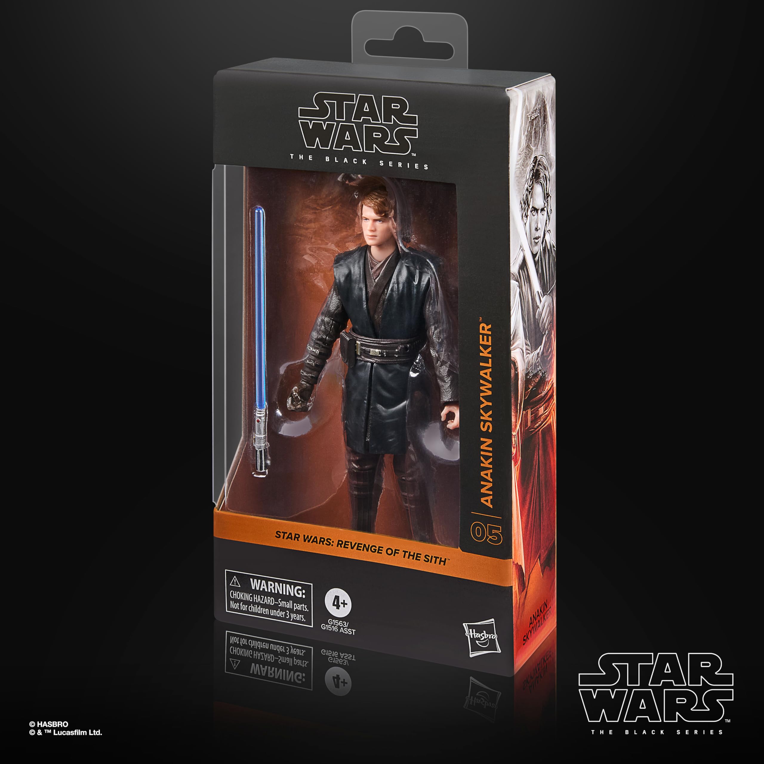 Star Wars The Black Series Anakin Skywalker - 6 Inch Action Figure with Blue Lightsaber 8