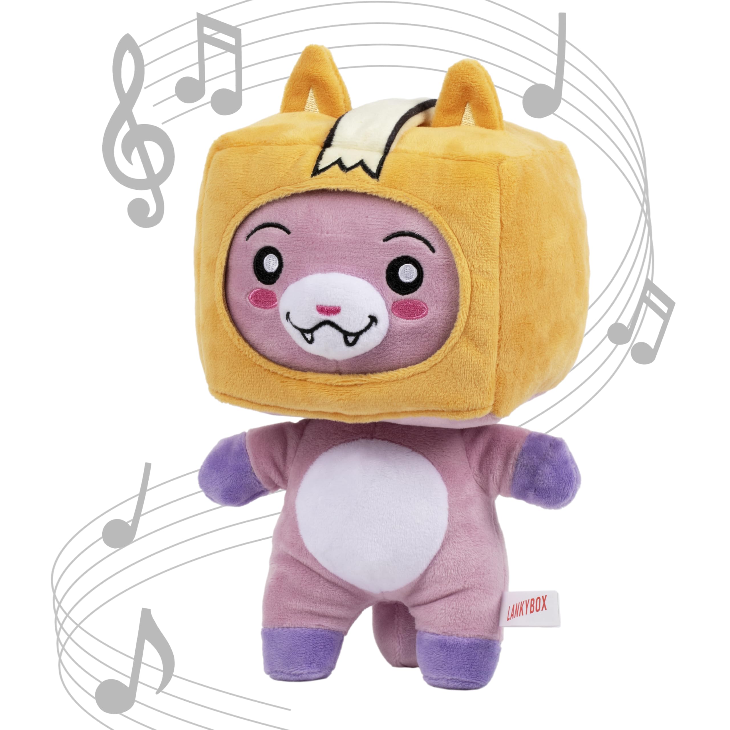 LankyBox Foxy Singing Plush Toy - 11" Musical Interactive Stuffed Animal