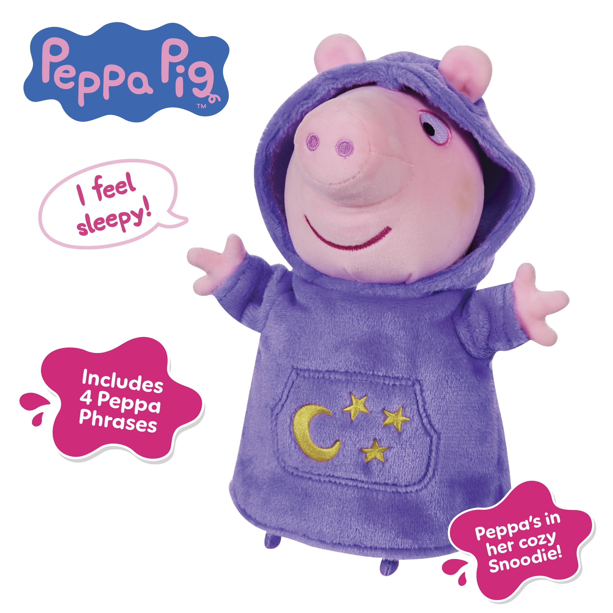 Sleepy Time Peppa - Talking Plush Toy with Sound Effects for Toddlers 4
