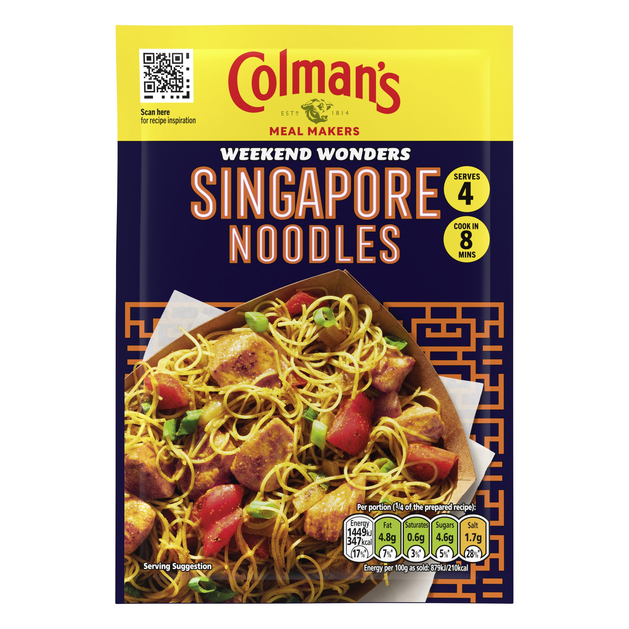 Colman's Weekend Wonders Singapore Noodles Meal Maker Recipe Mix 3