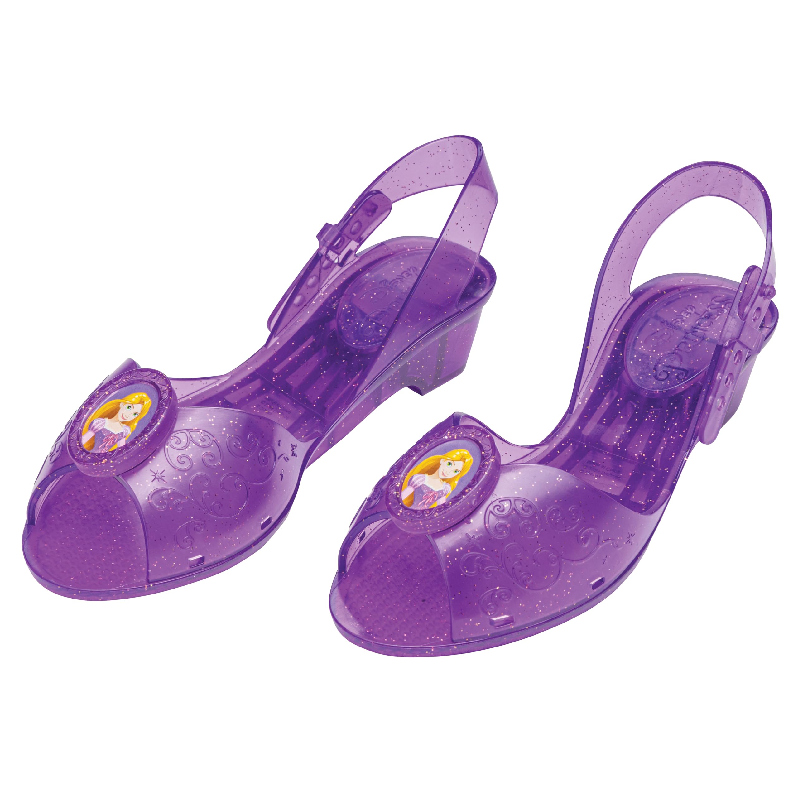Disguise Disney Princess Rapunzel Jelly Shoes for Kids - Official Licensed Accessory | One Size