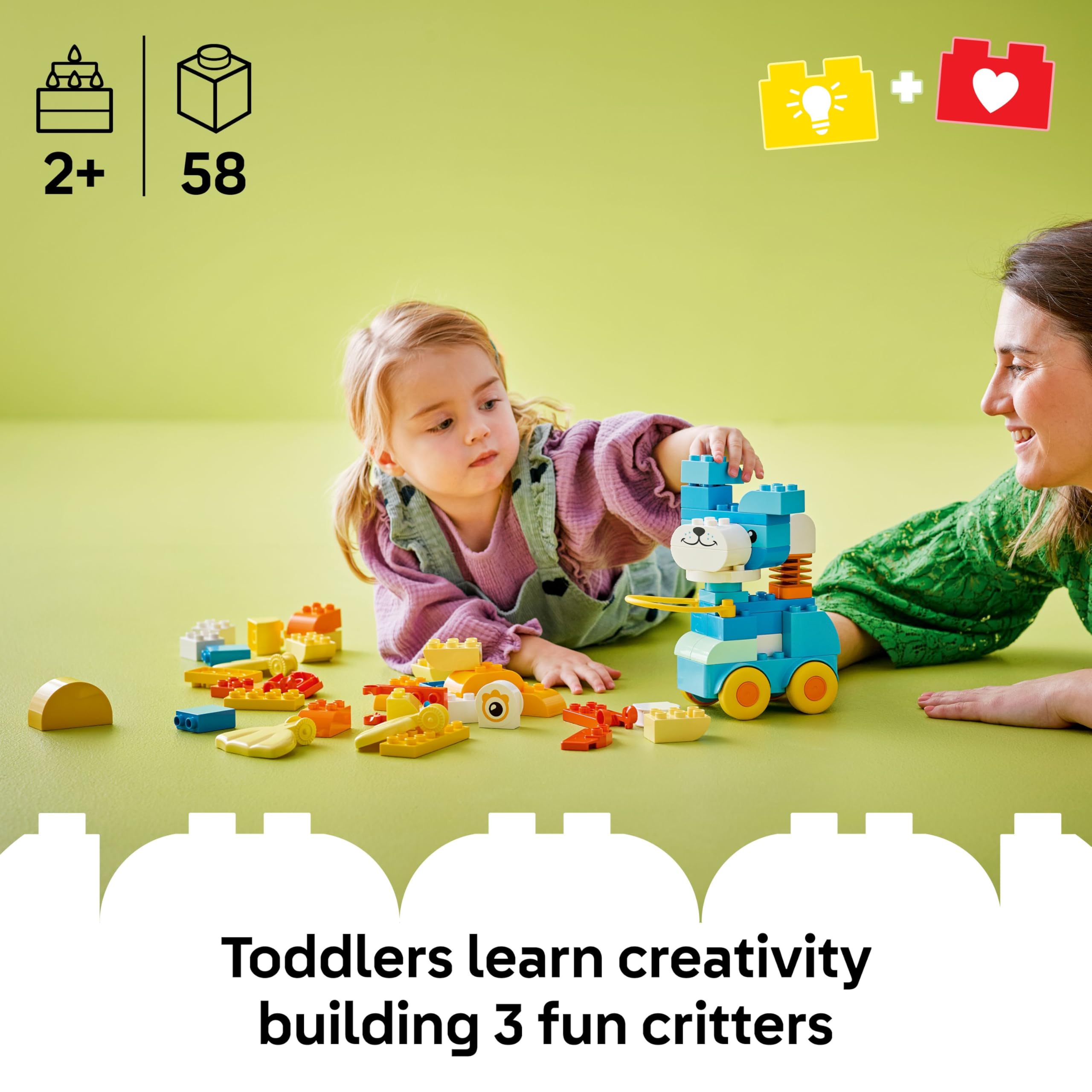 LEGO DUPLO Town 10448 3in1 Animals on Wheels Building Set | Ages 2+ 2