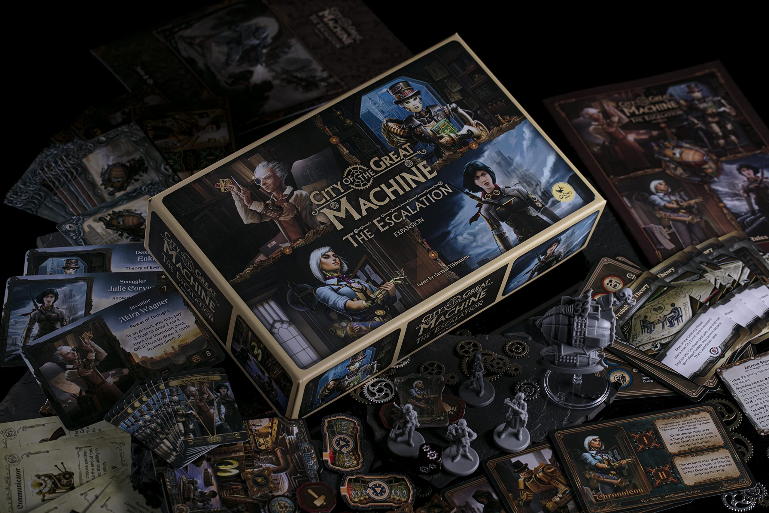 City of The Great Machine: Die Eskalation-Brettspielerweiterung – 1–4 Spieler 6