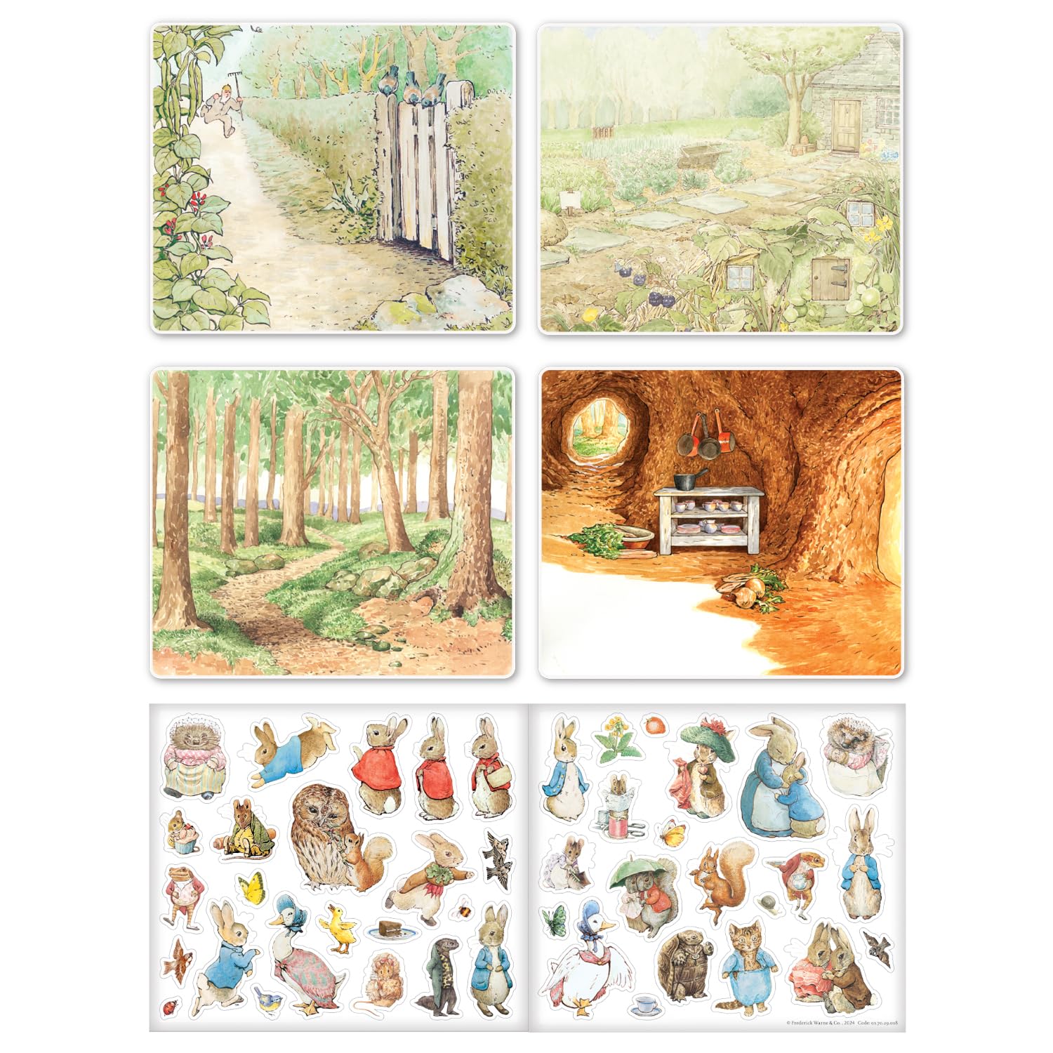Paper Projects Peter Rabbit Sticker Scene Activity Set - 6 Scenes & 50+ Stickers 3