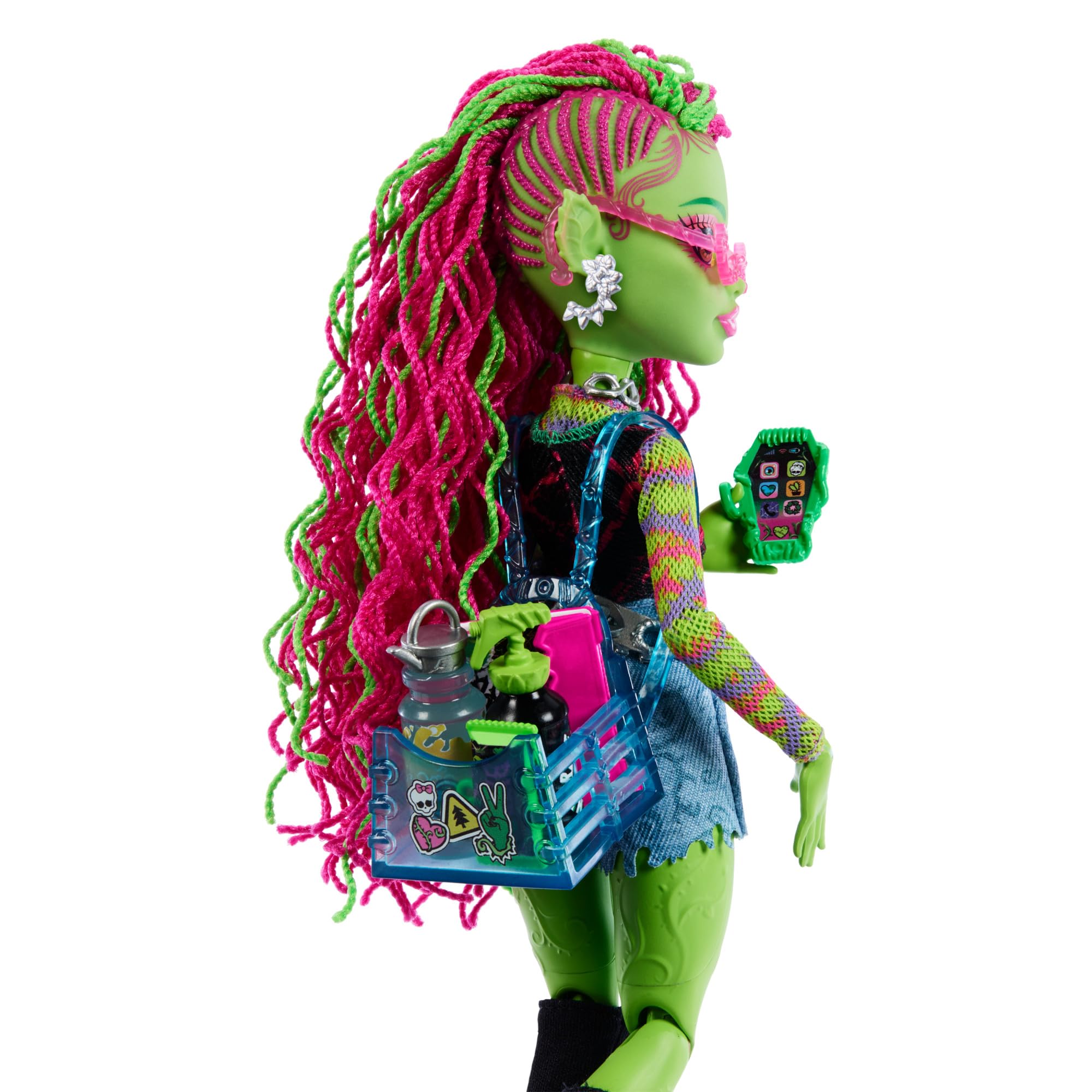 Monster High Venus McFlytrap Doll - Plant Monster with Chewlian Pet & Accessories, Ages 4-10 6