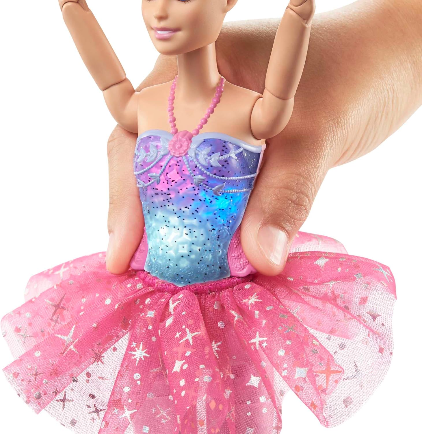 Barbie Magical Ballerina Doll - Light-Up Feature, Blonde Hair, Tiara, Pink Tutu - 3 Years and Up 6