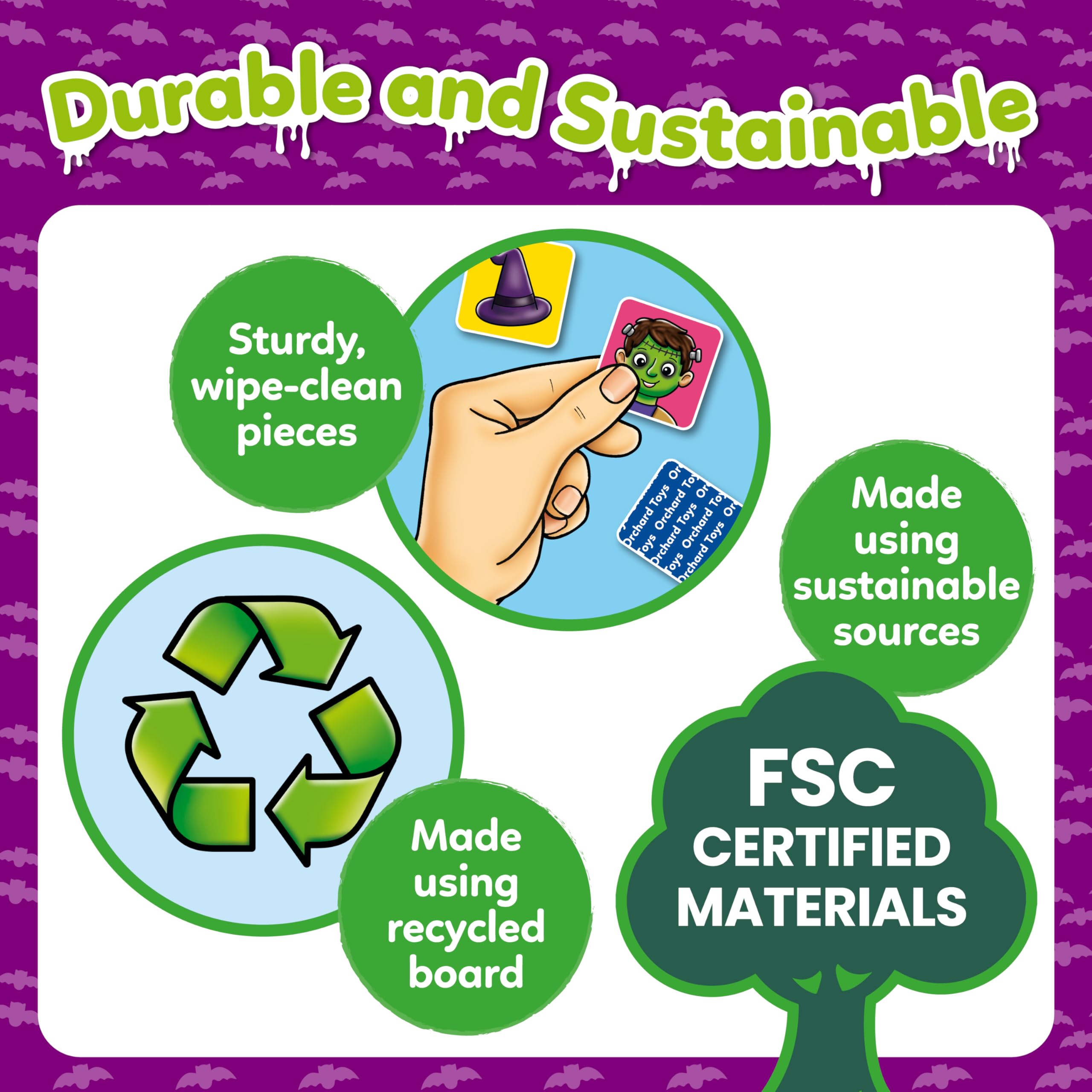 Orchard Toys Halloween Bingo – Compact Travel Board Game for Kids