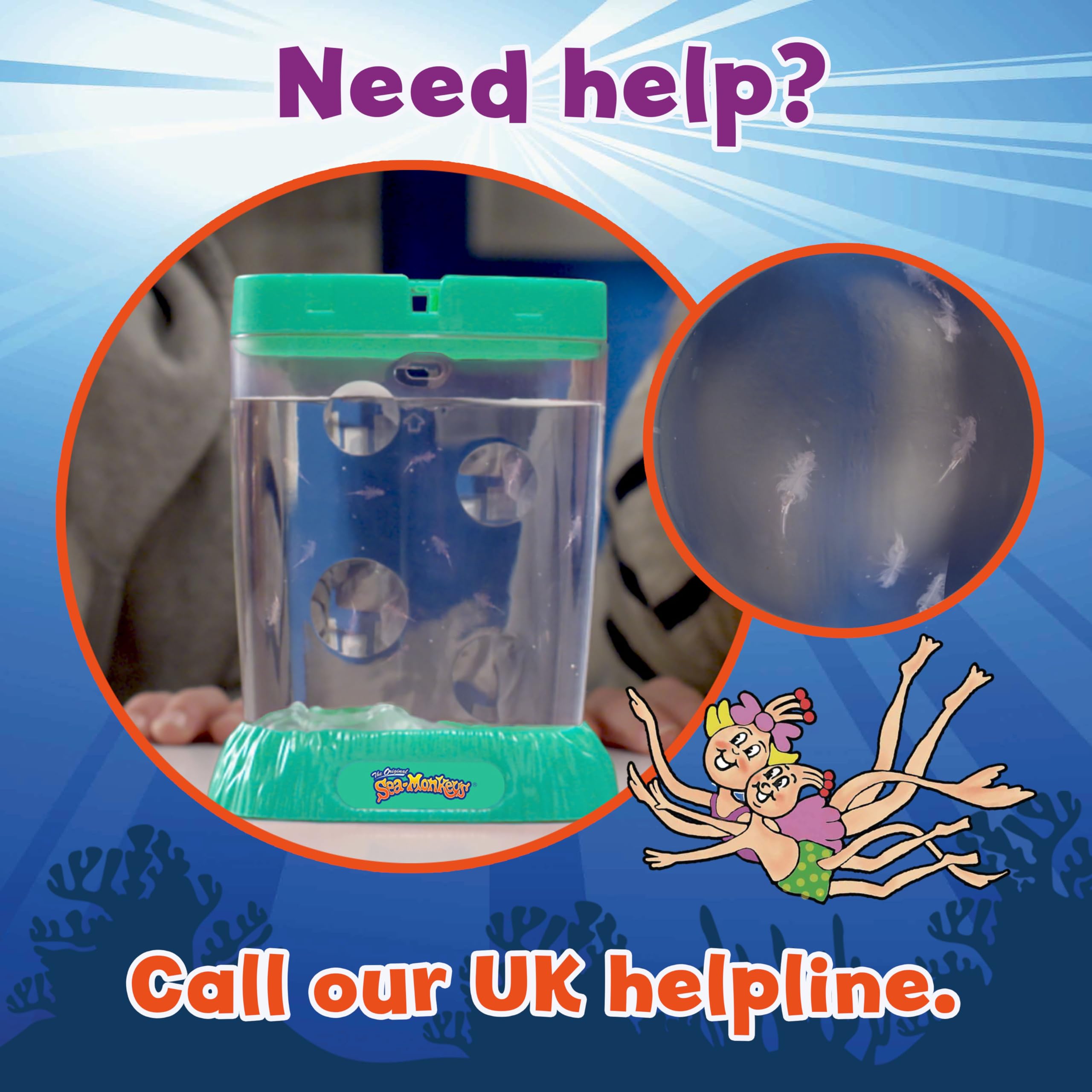 BANDAI Sea Monkeys Instant Life Retro Pack | Grow Your Own Brine Shrimp Pets | Ages 5+ 7