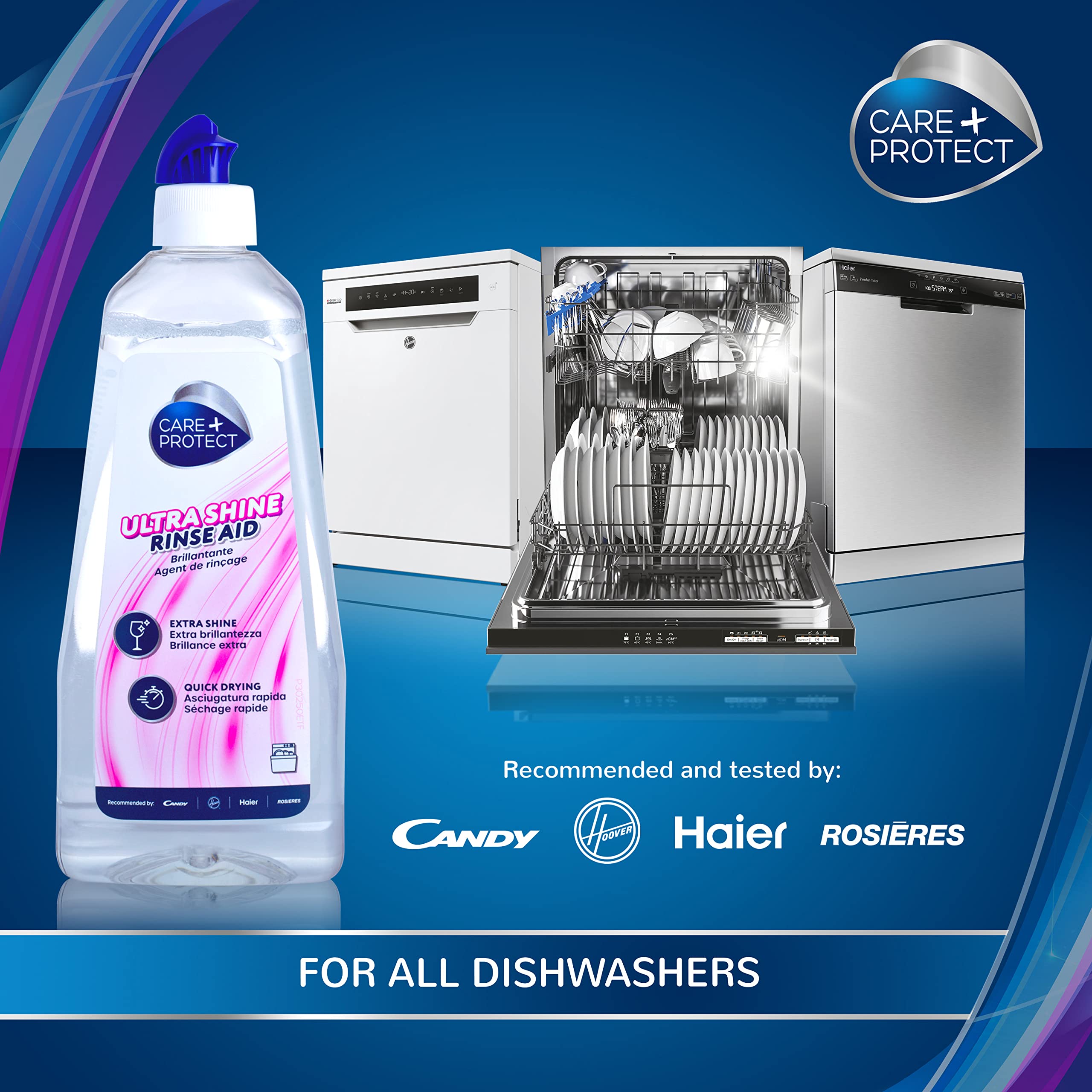 CARE + PROTECT Ultra Shine Universal Rinse Aid for Dishwasher - 500ml 4
