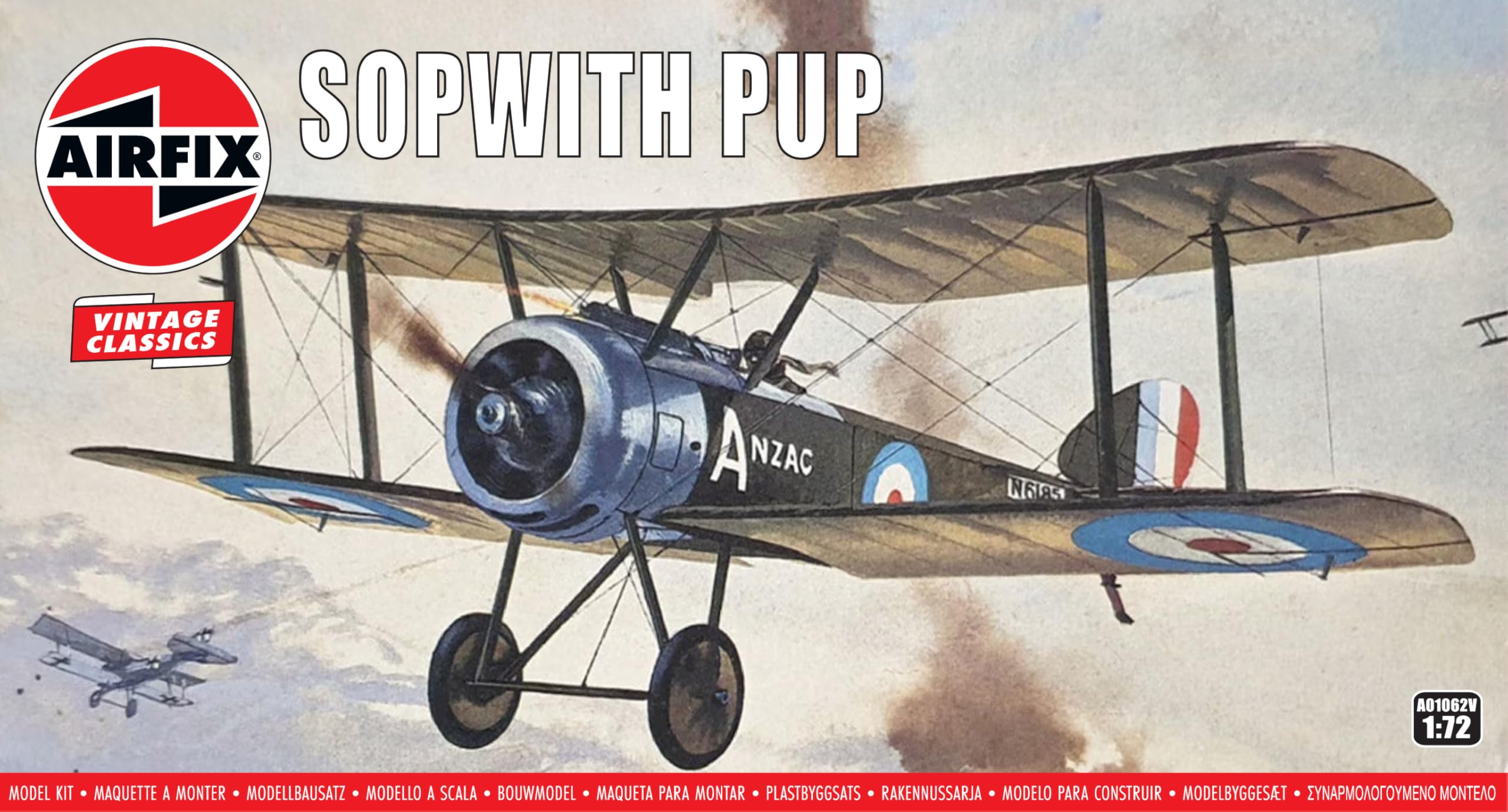 Airfix Sopwith Pup Vintage Classics Model Kit - 1:72 Scale Aircraft for Ages 8+ 4