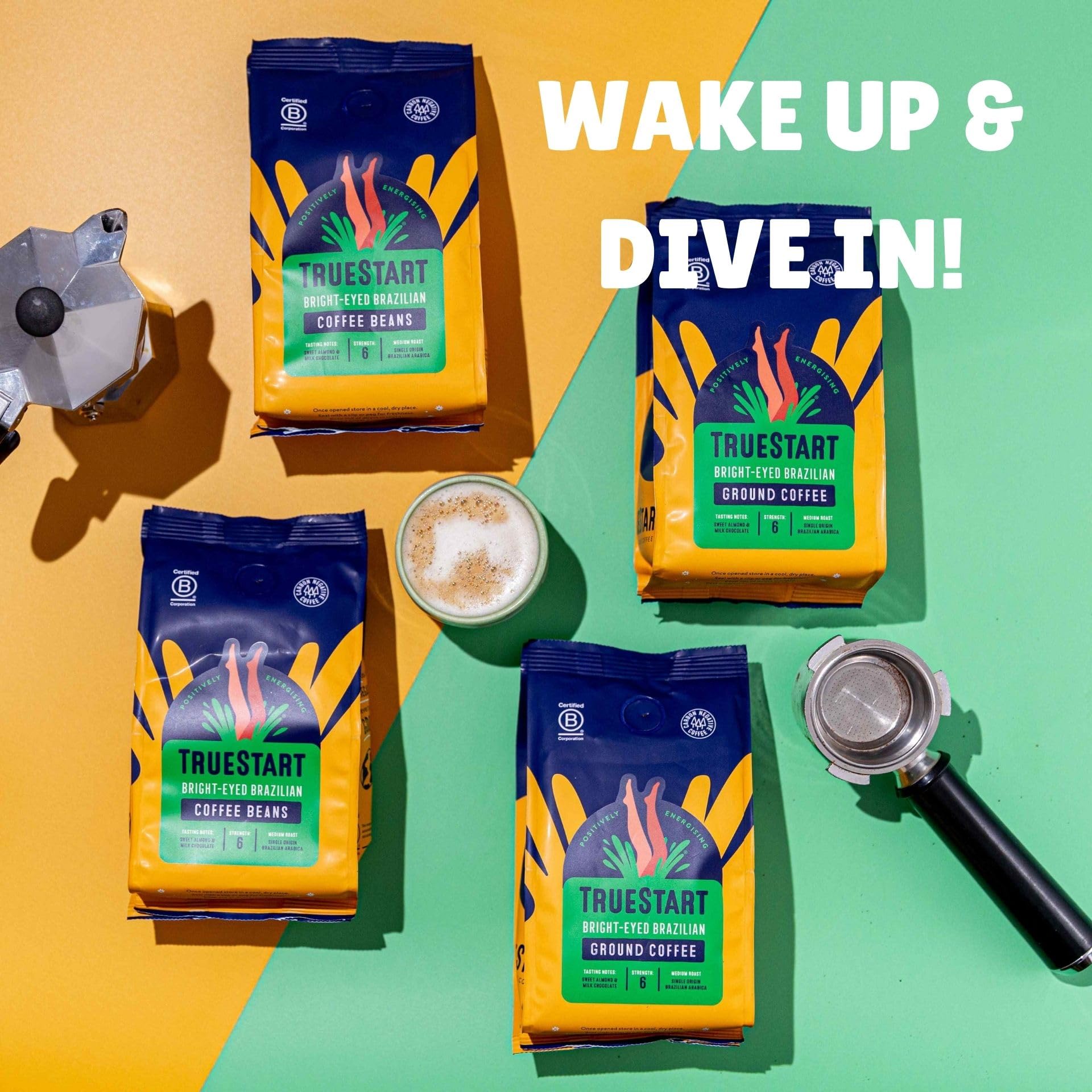 TRUESTART Bright-Eyed Brazilian Ground Coffee - Medium Roast | Mycotoxin-Free | 200g 5