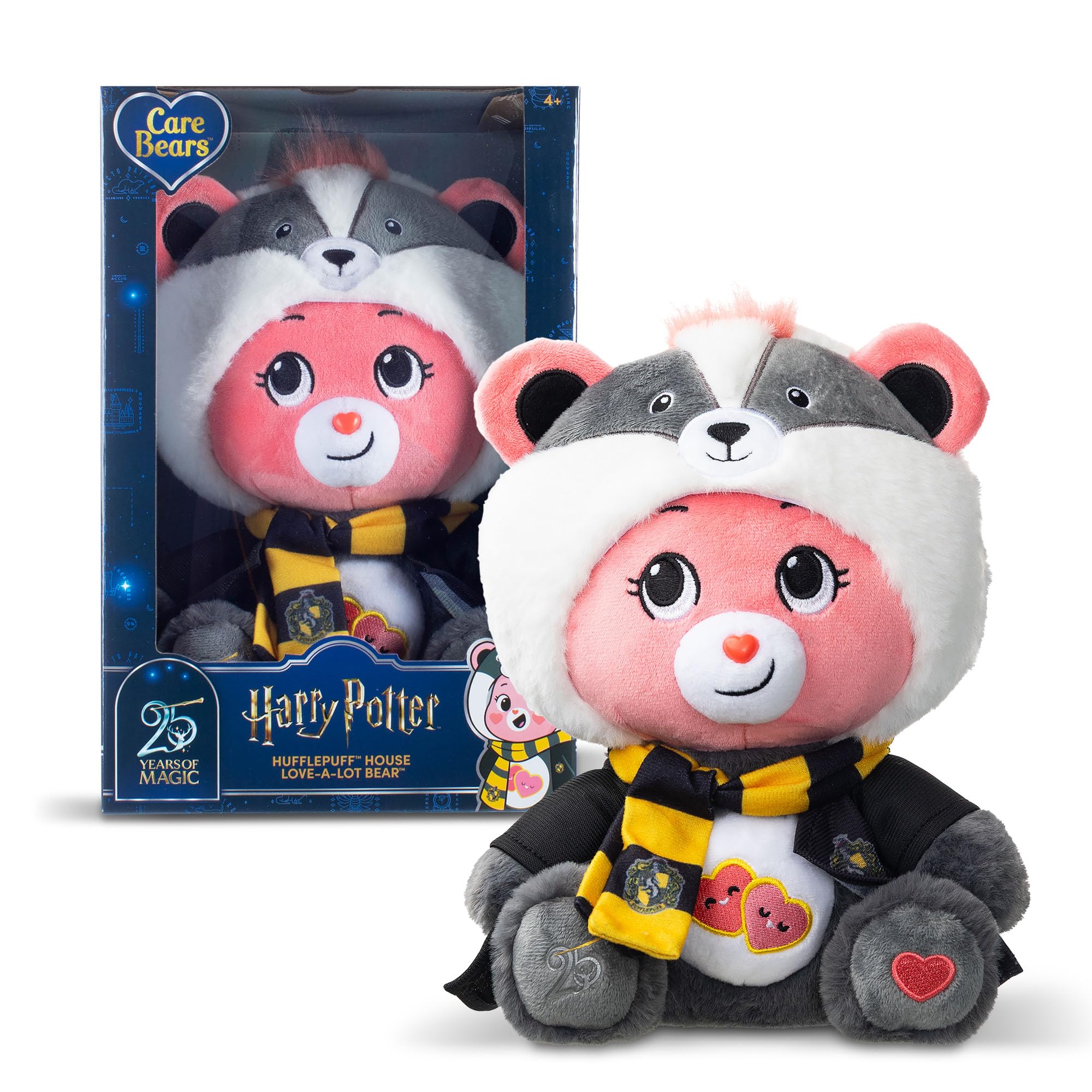 Care Bears Love-A-Lot Bear - Hufflepuff 30cm Hoodie Plush | Unisex Children | Ages 4+