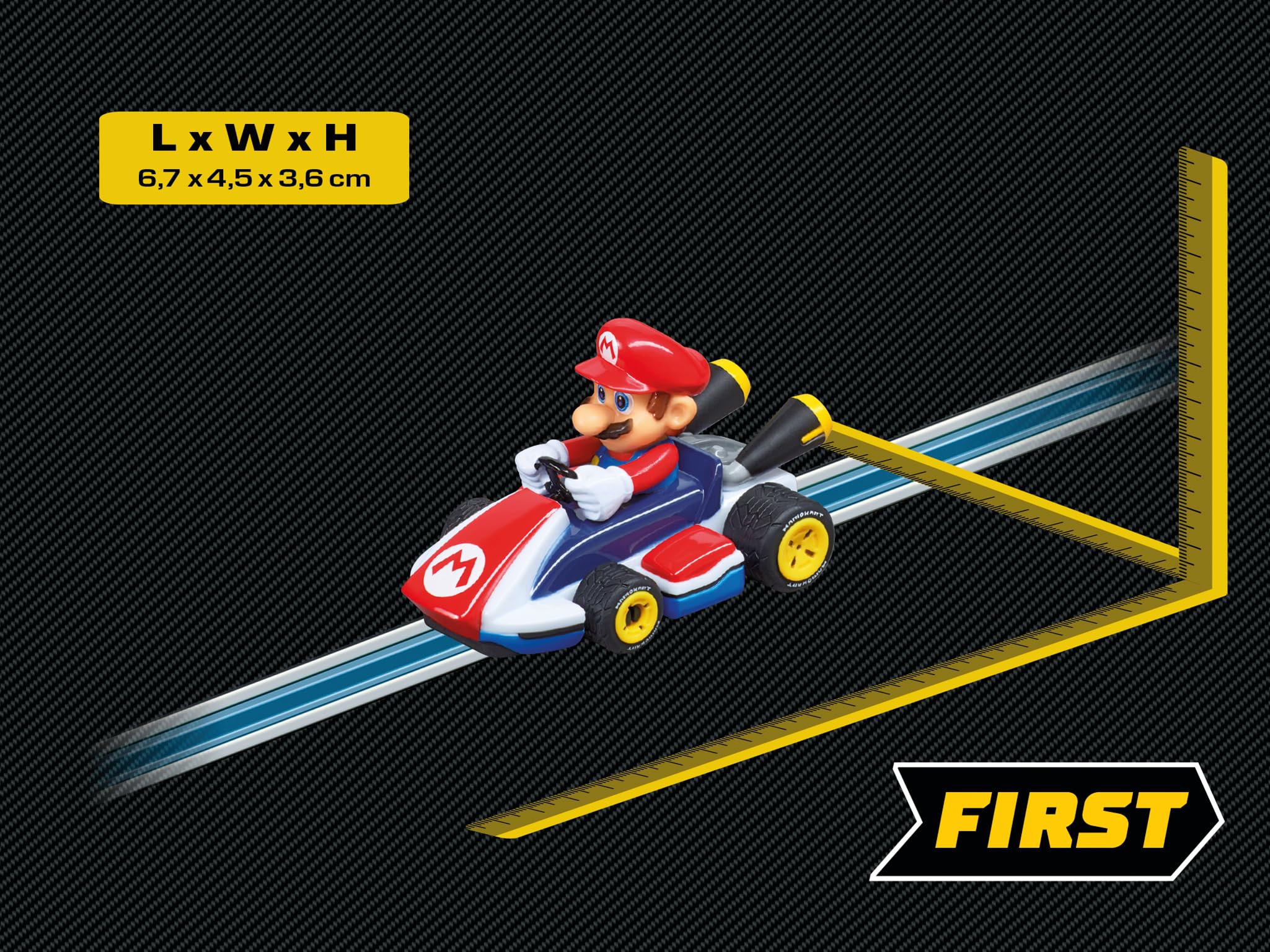 Carrera Nintendo 8-Mario Slot Car for Carrera First Series | Multicolor Plastic