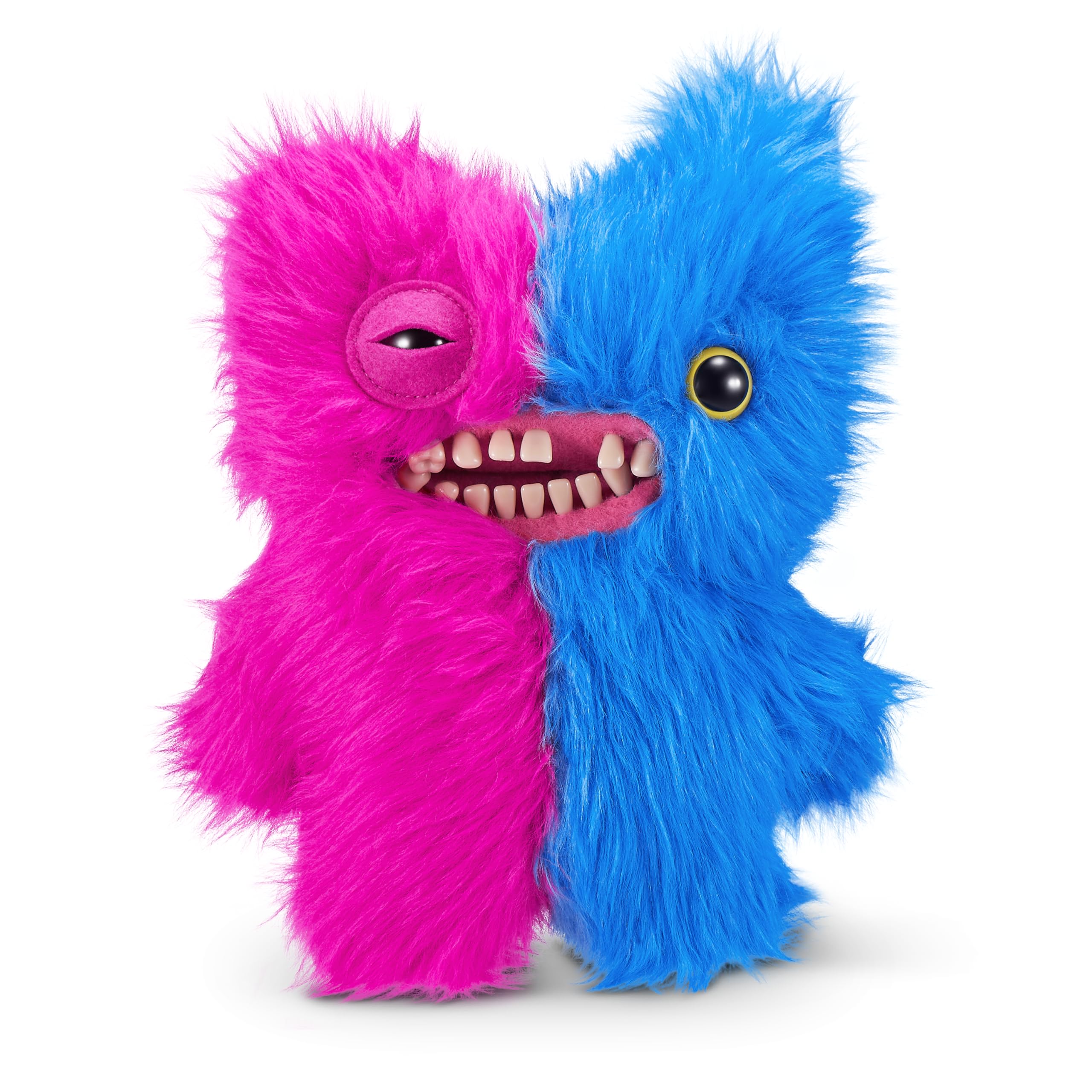 Fuggler Misfit Monsters 9-inch Series 1 - Mr Screech & Mr Buttons Pink & Blue Plush Toy Set 6