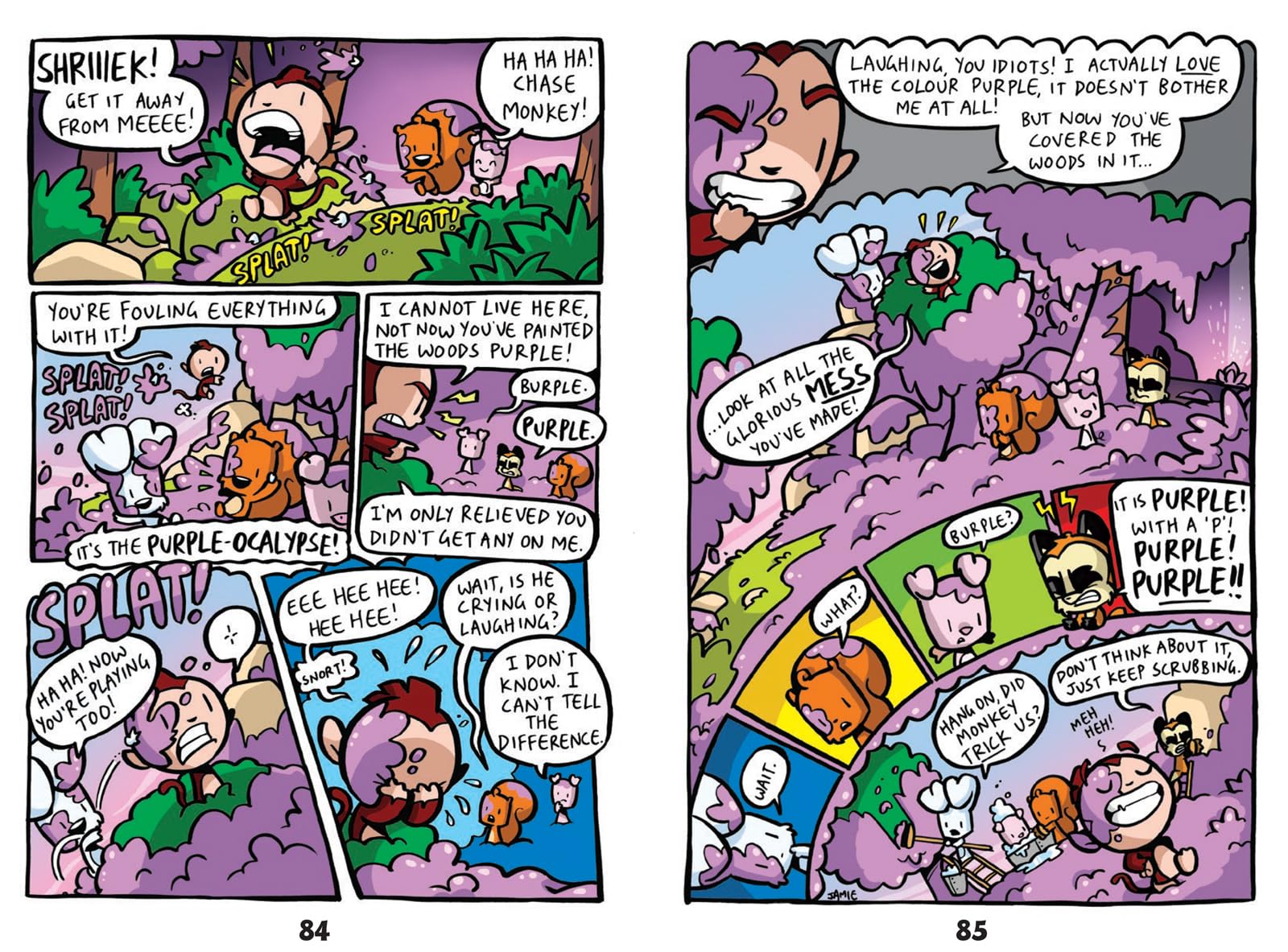 David Fickling Books Bunny Vs Monkey: The Human Invasion | Action & Adventure Comic 4