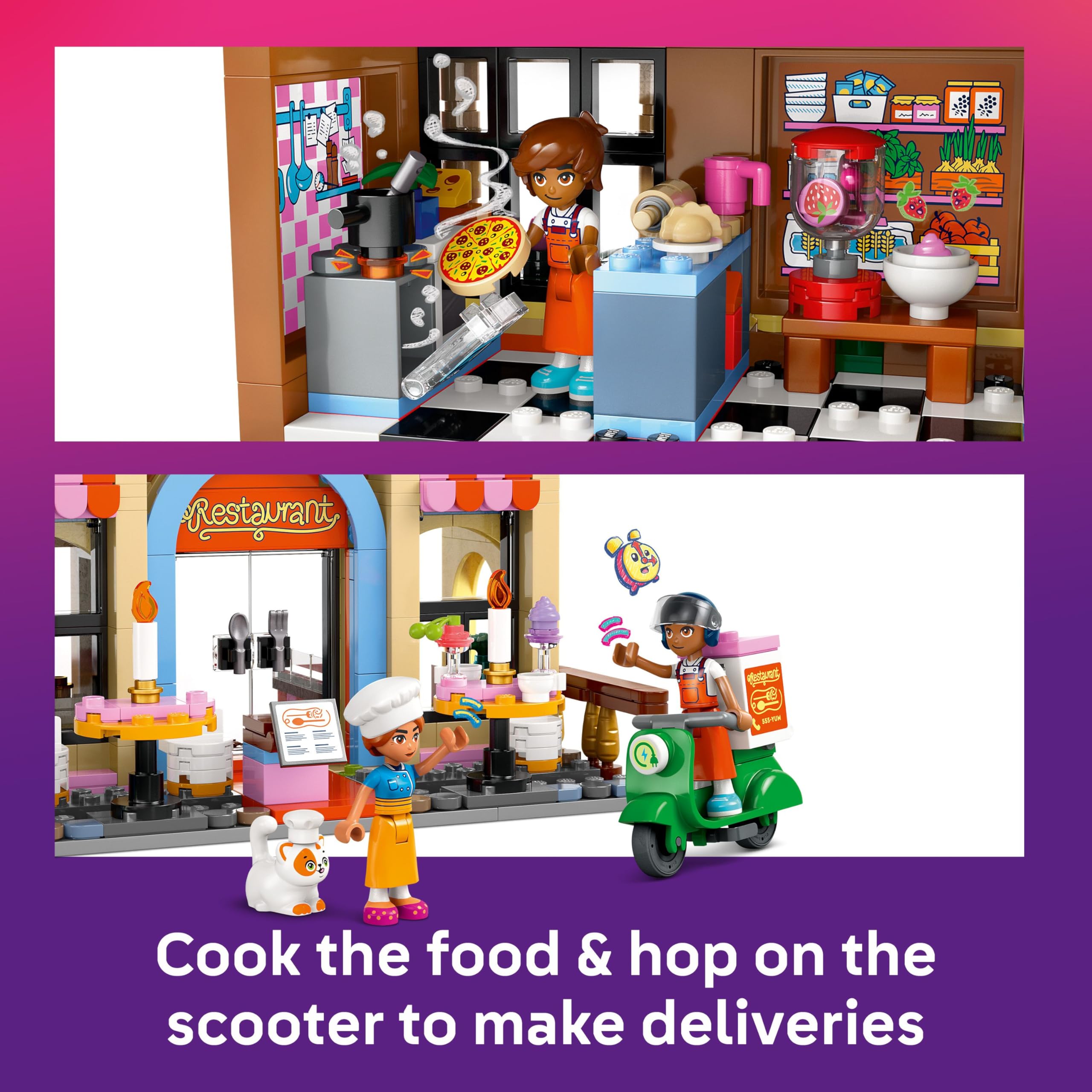 LEGO Friends Restaurant and Cooking School Playset - Building Toy for 8+ Year Olds 12
