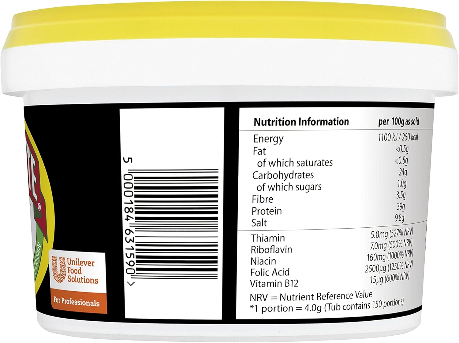 Marmite Yeast Extract Vegan Spread, 600g Tub - Fortified with B Vitamins 7