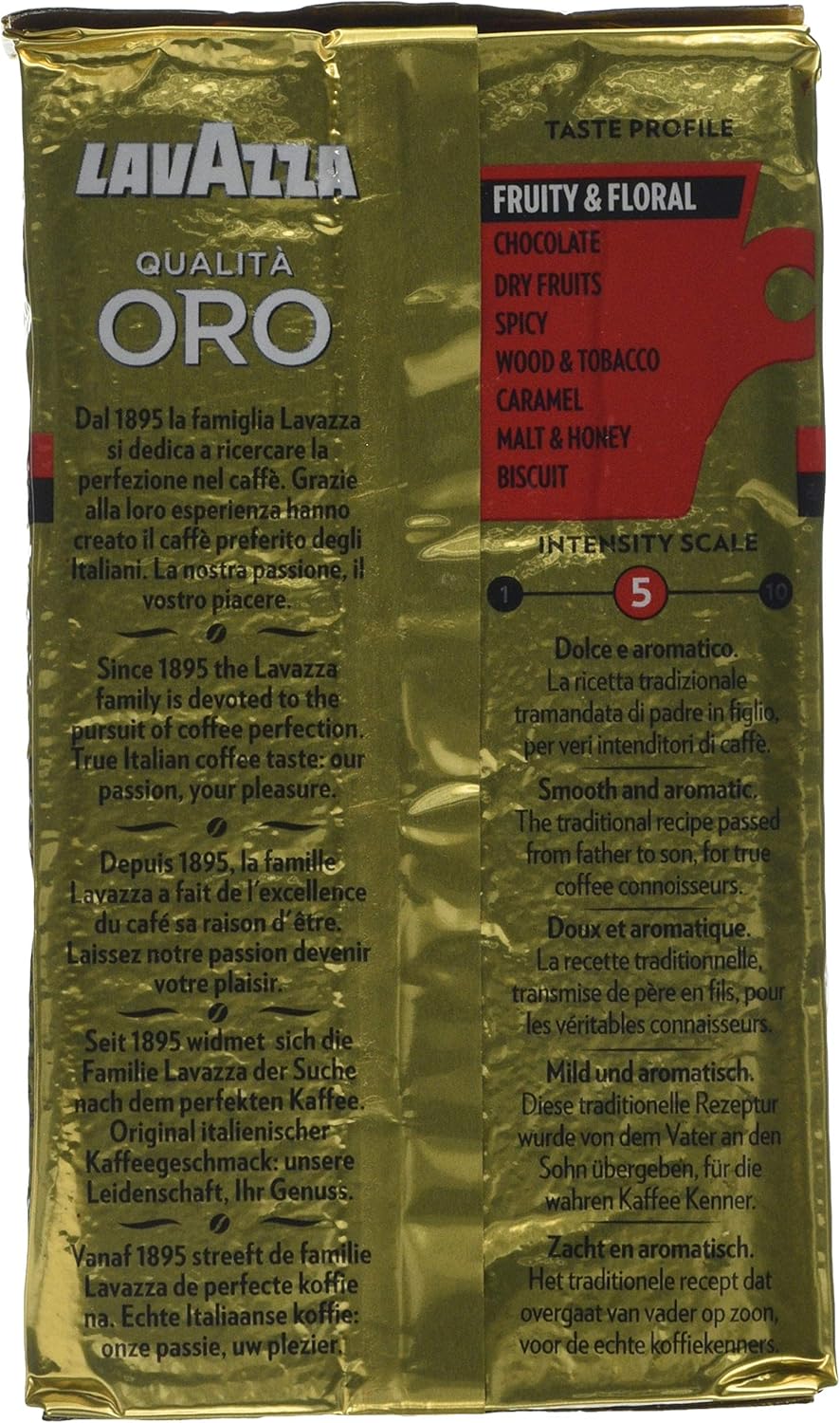 Lavazza Qualità Oro gemahlener Kaffee – 6 x 250 g Packungen, 100 % Arabica-Mischung für Moka-Kanne und Filter 9