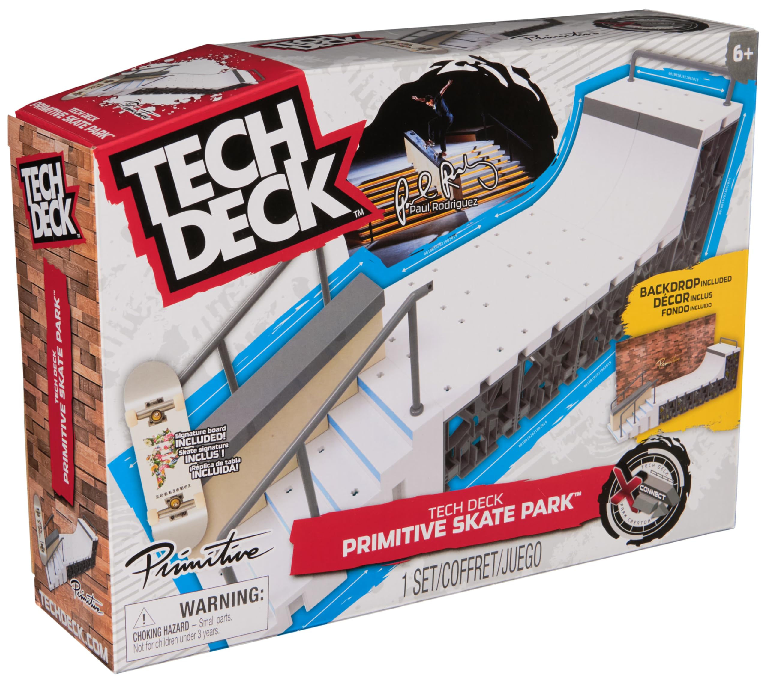 Tech Deck Primitive X-Connect Skate Park - Customizable Skateboard Playset for Ages 6+ 7