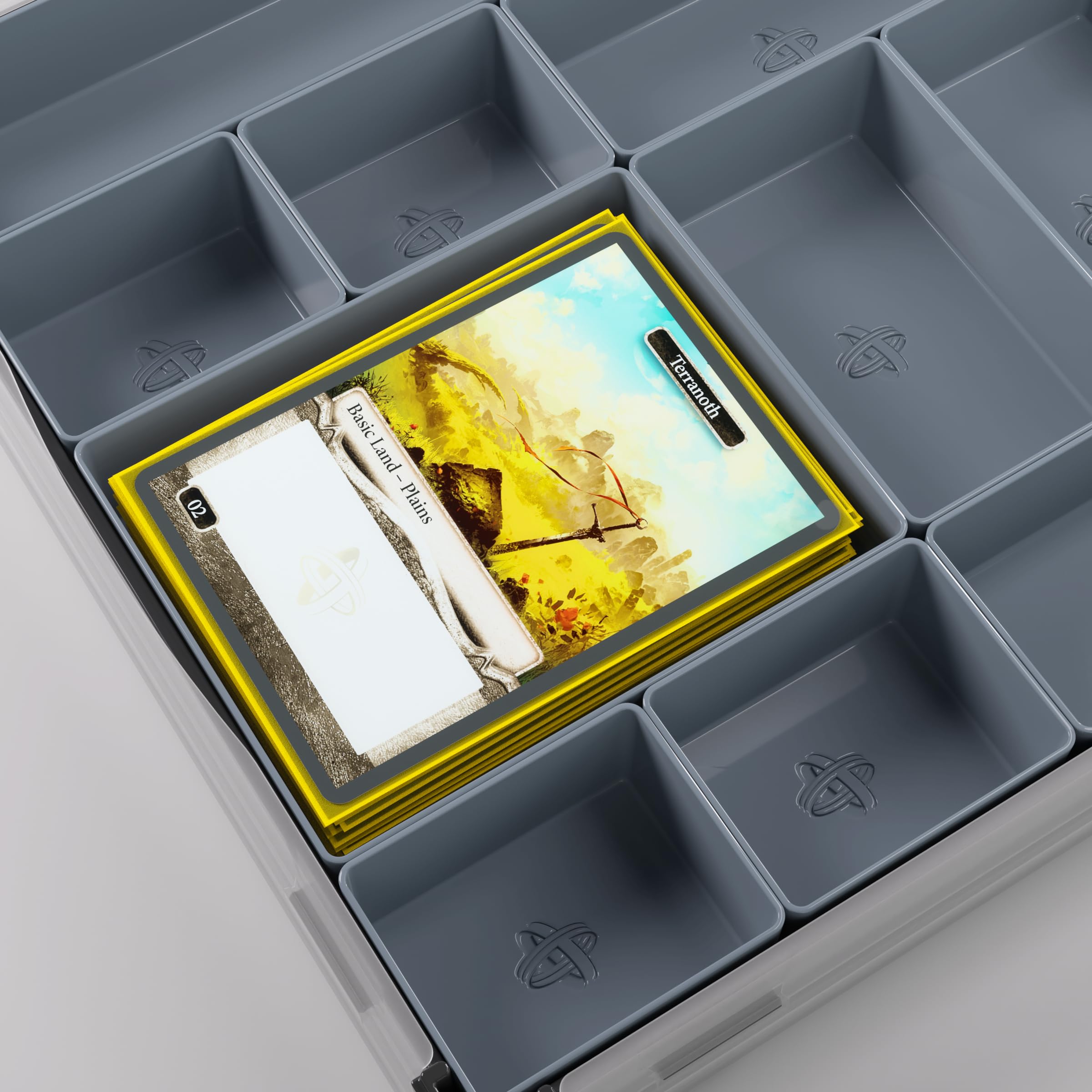 Gamegenic Token Silo XL Convertible (Black) - Stackable Token Box with 15 Removable Compartments 6