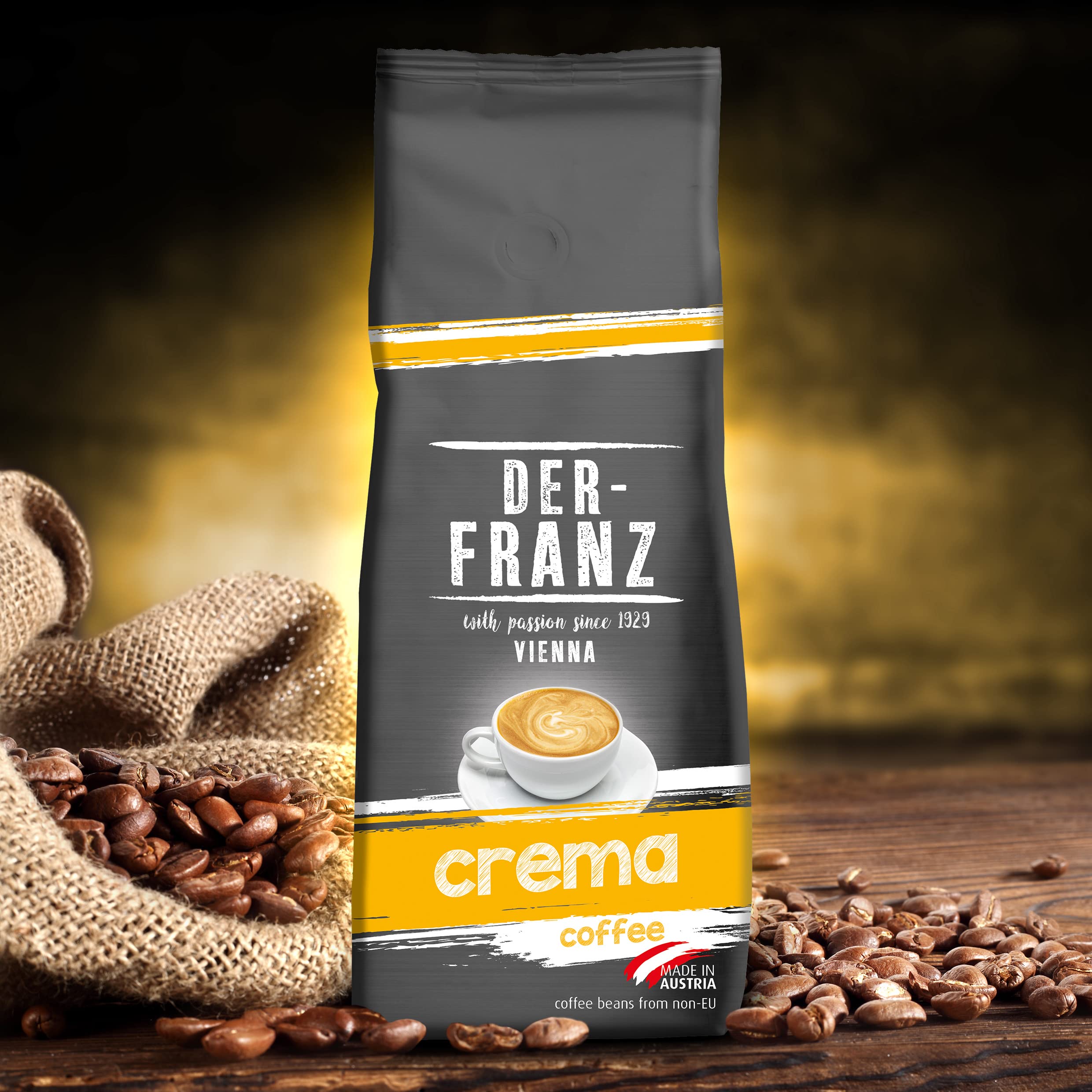 Der-Franz Crema Coffee, Ground, 2 x 500 g 5