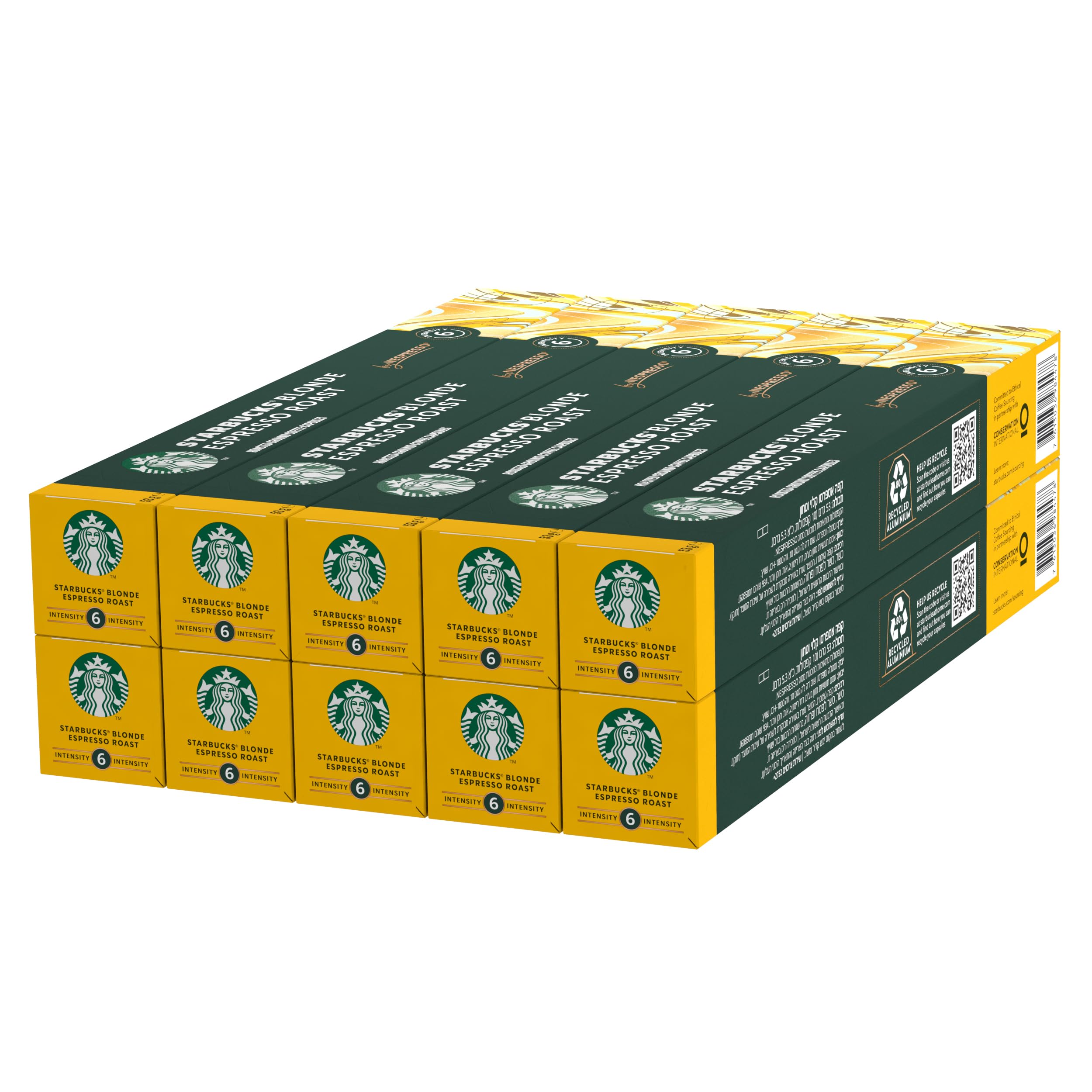 STARBUCKS Blonde Espresso Roast by Nespresso - Coffee Capsules