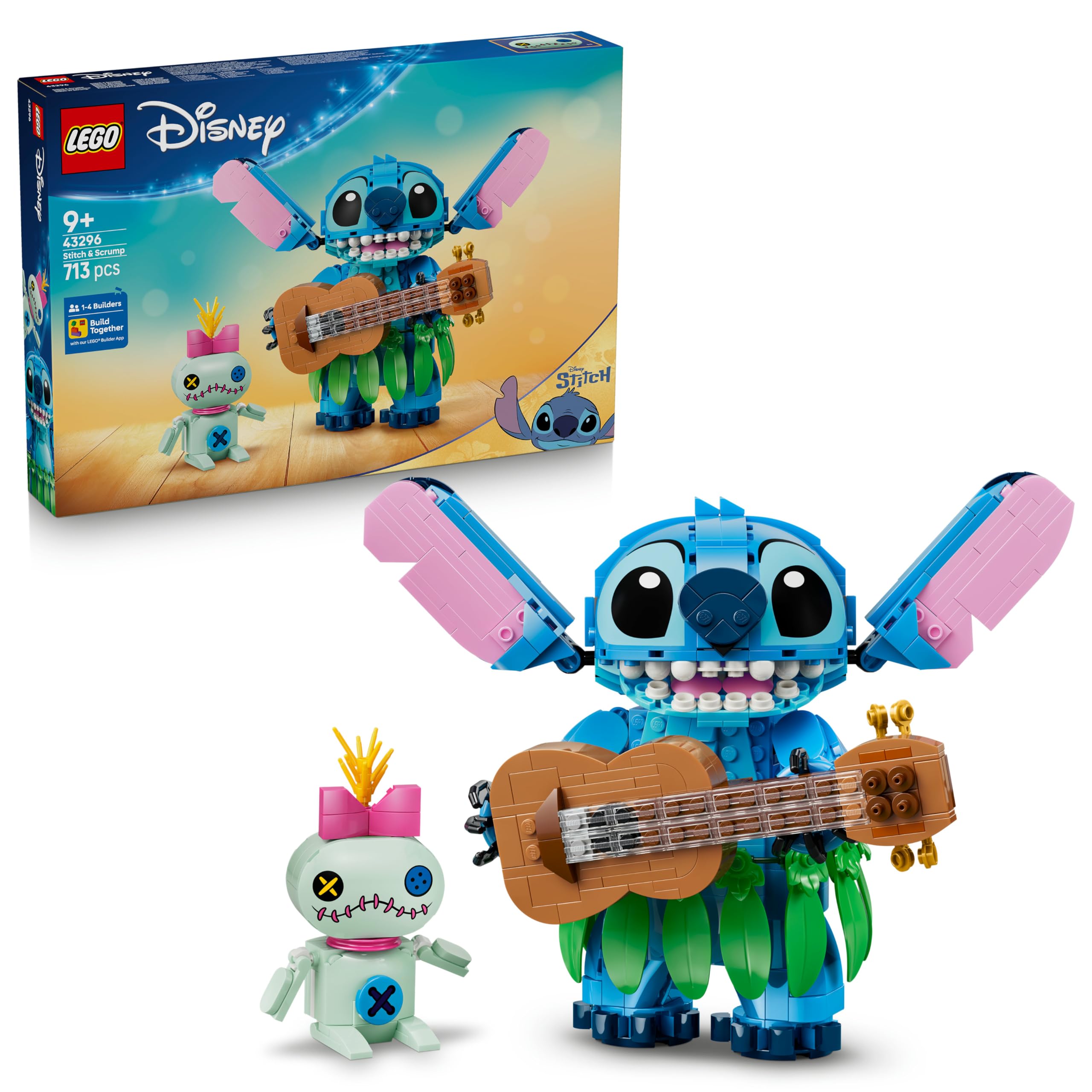 LEGO Disney Stitch & Scrump Building Set - 2 Figures, Ages 9+