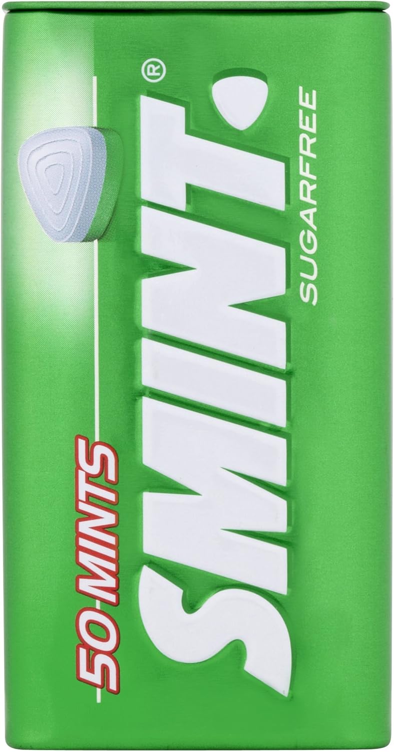 Smint - Spearmint XXL Sugar-Free Mints (Pack of 12 Tins)