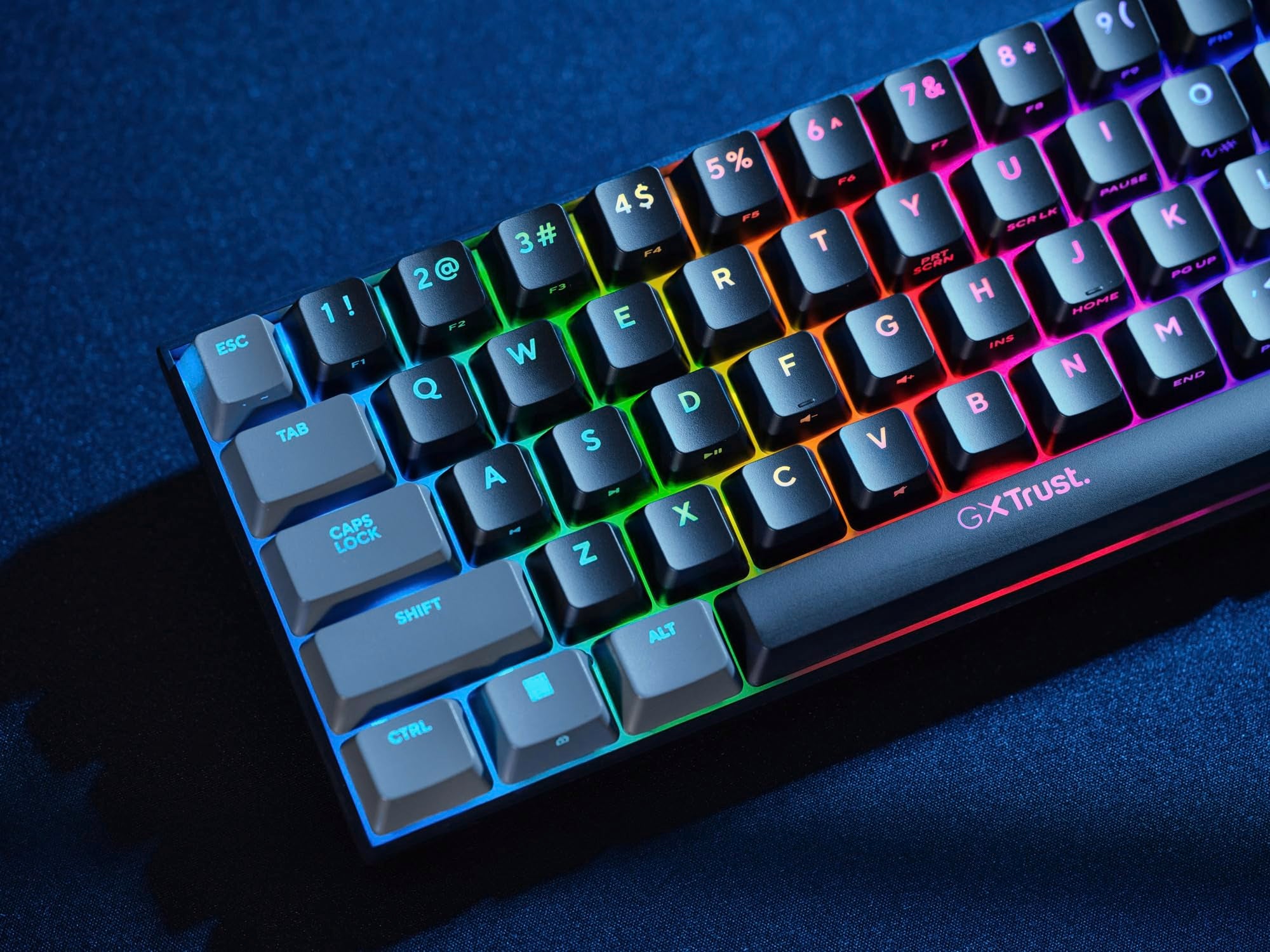 Trust Gaming GXT 867 Acira 60% Mechanical Keyboard UK Layout - RGB Backlit, Outemu Red Switches 5