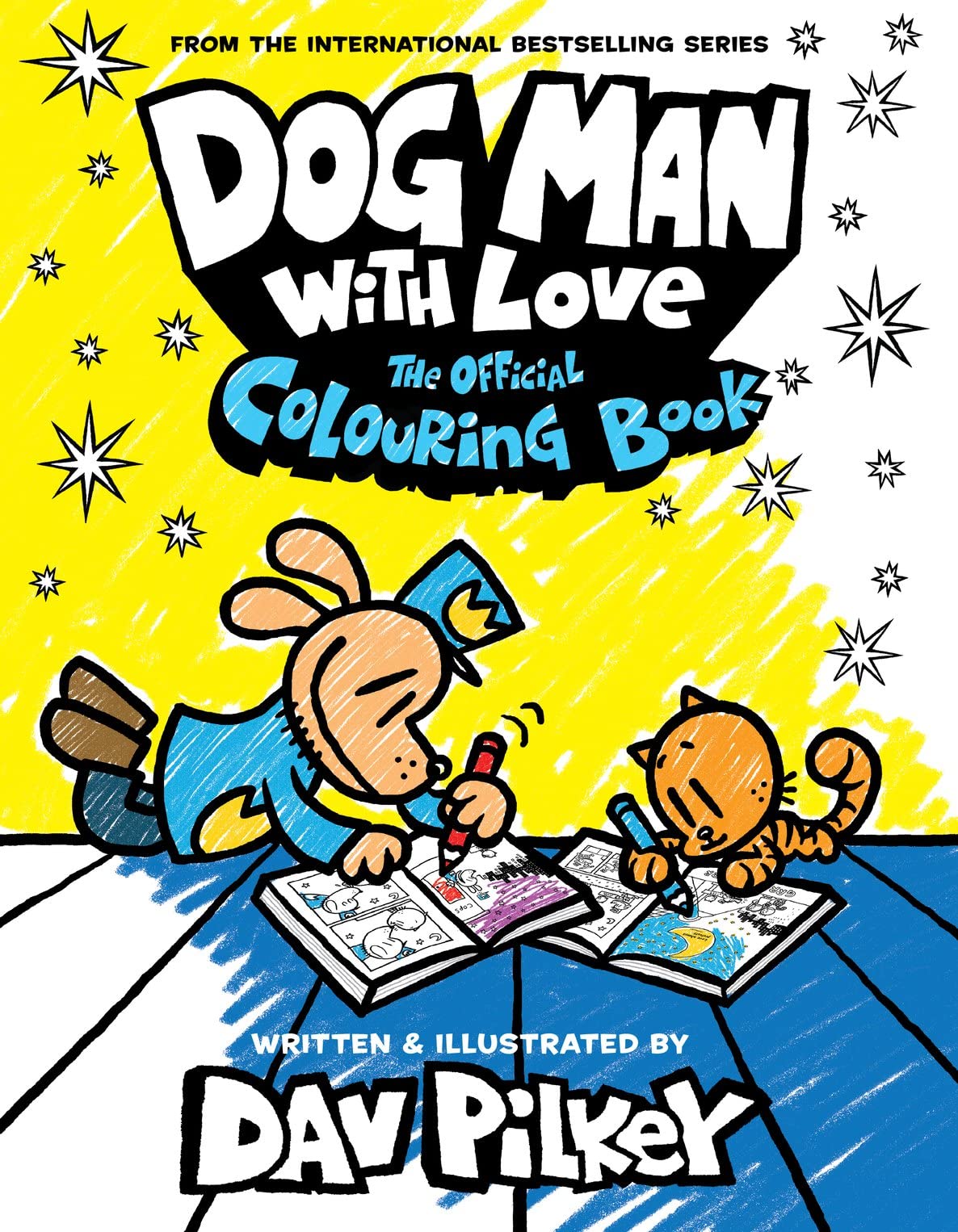 Scholastic Dog Man With Love: The Official Colouring Book - Paperback | 80 Pages | Ages 7-8