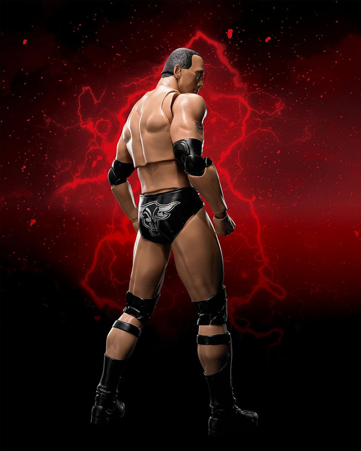 TAMASHII NATIONS WWE The Rock S.H.Figuarts Action Figure - Fully Articulated Collectible for Ages 14+