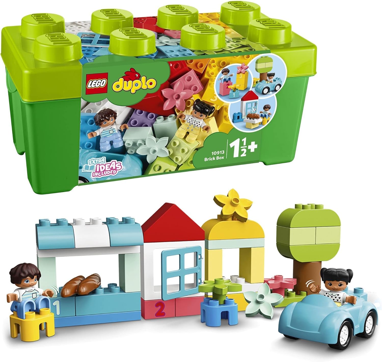 LEGO DUPLO Classic Brick Box 10913 - Educational Building Set for Toddlers 18 Months+ 10