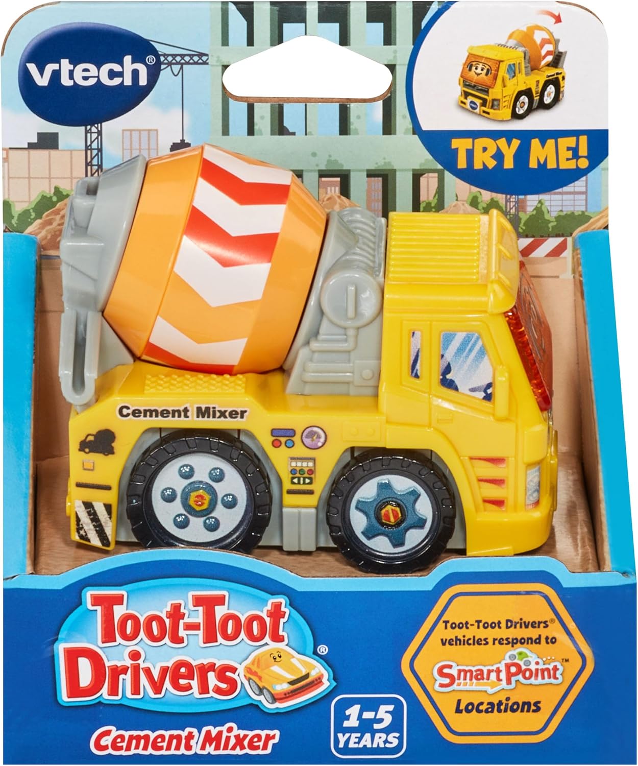 VTech Toot-Toot Drivers Cement Mixer - Interactive Musical Toy Vehicle for Toddlers 12 Months+ 3