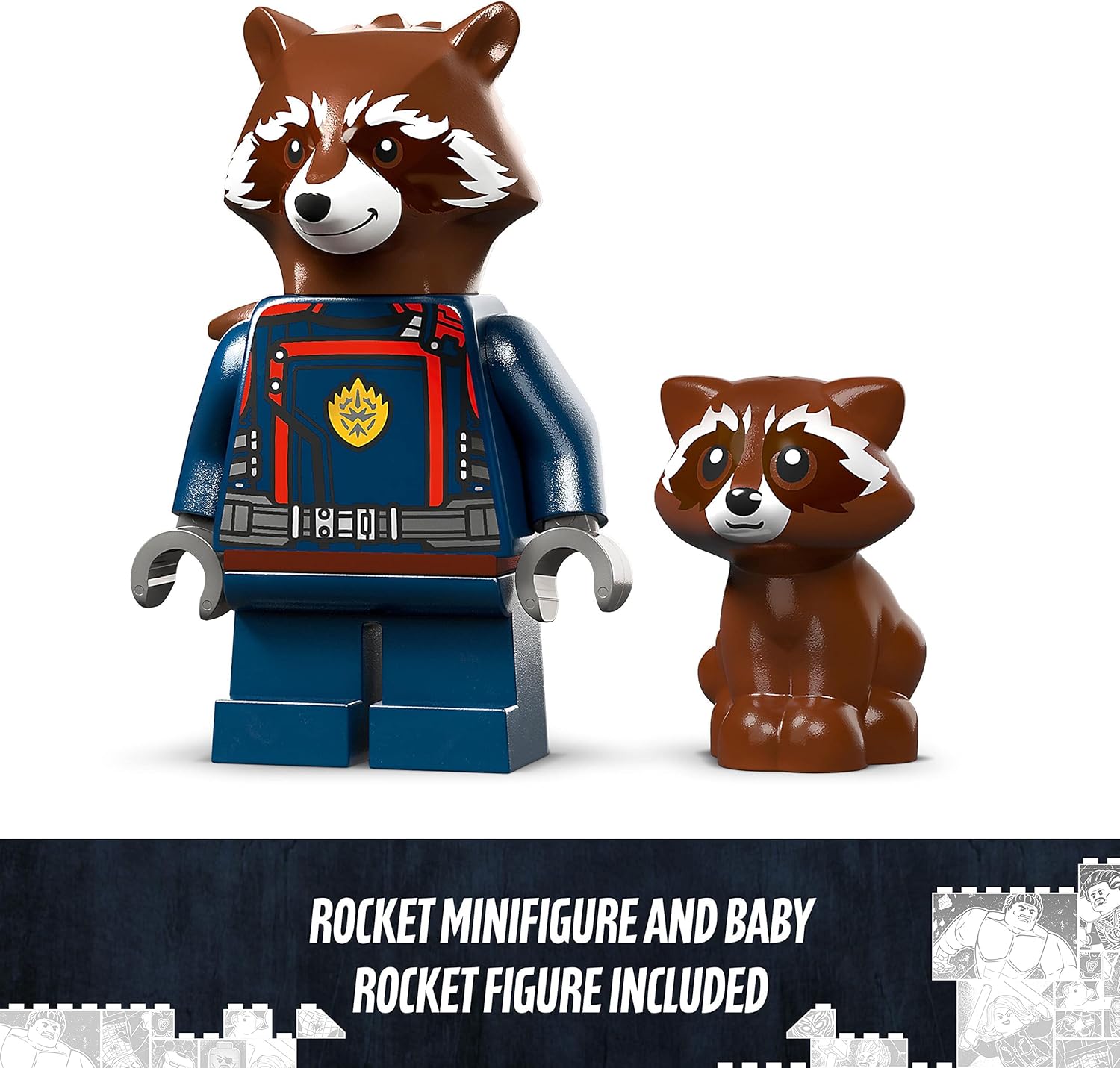 LEGO Marvel Baby Rocket's Ship 76254 - Guardians of the Galaxy Buildable Space Toy for Kids 8+