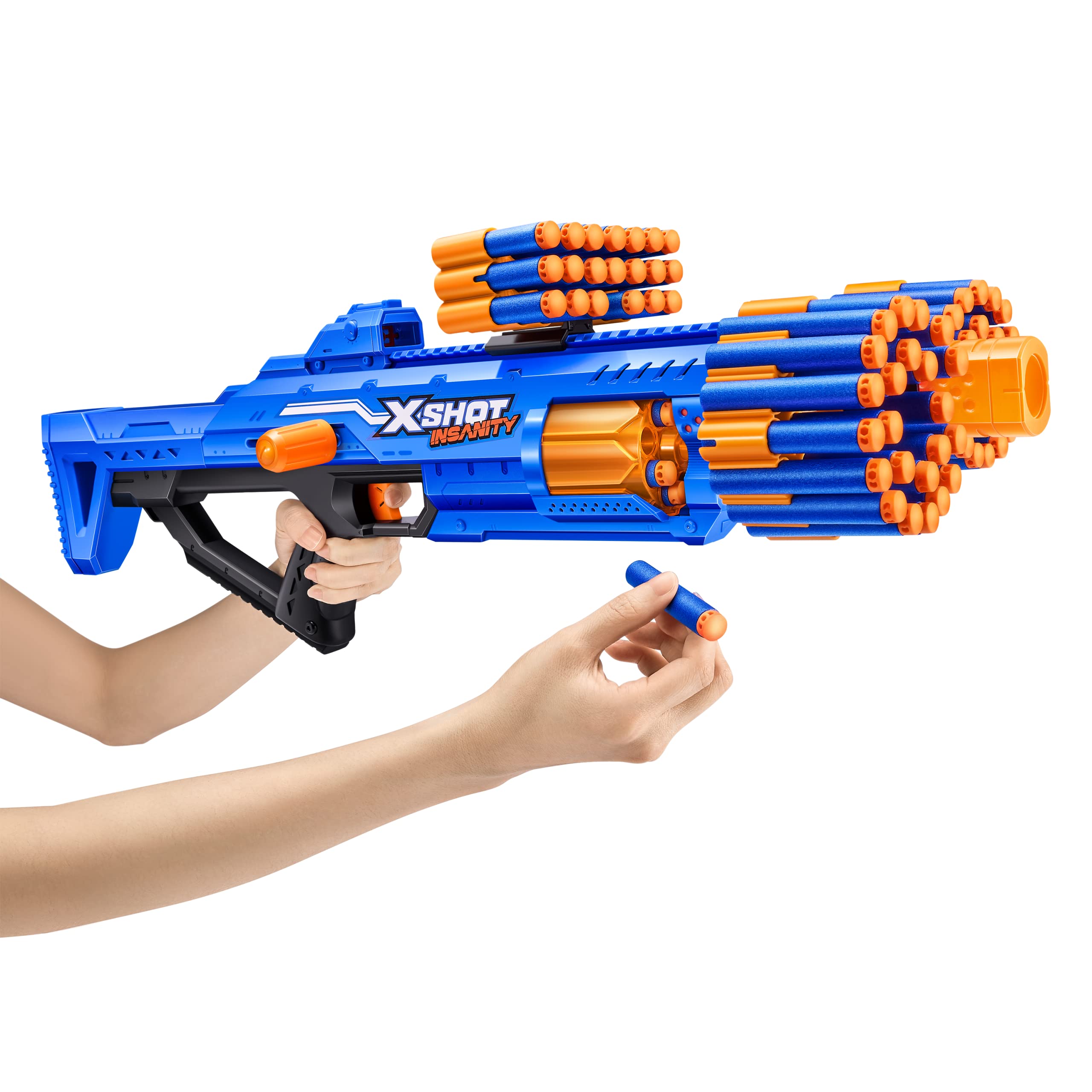 XSHOT Insanity Berzerko Blaster - 8-Dart Rotating Barrel with 48 Air Pocket Darts 3